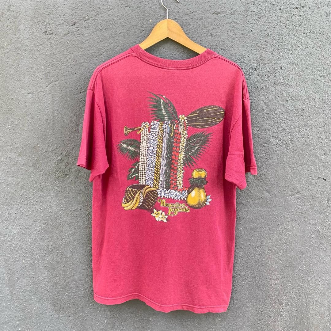 Thrashed faded hawaiian legends tee