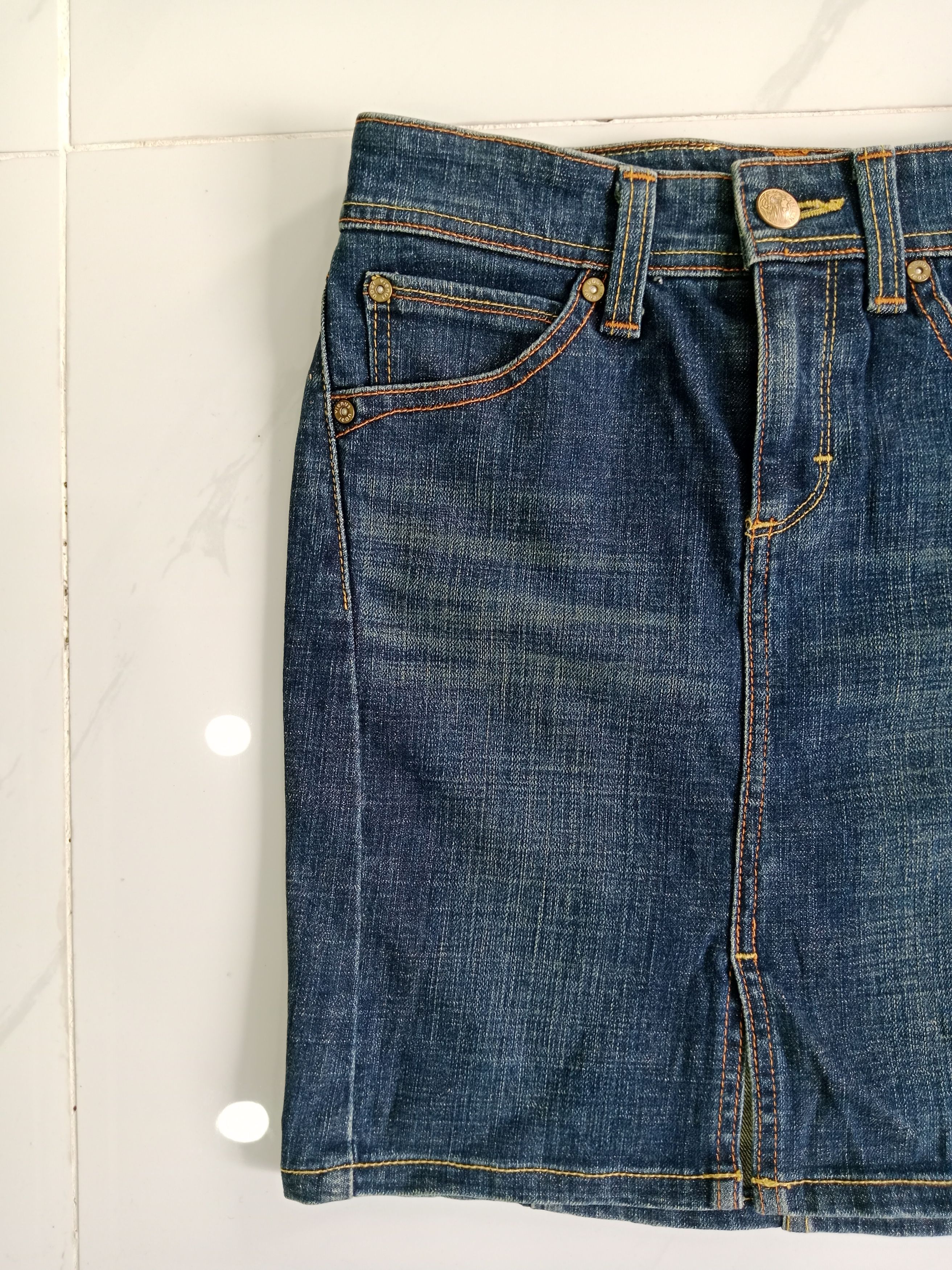 Edwin Something Edwin Vienus Jean's Mini Skirt Size 28" / US 6 / IT 42 - 6 Thumbnail