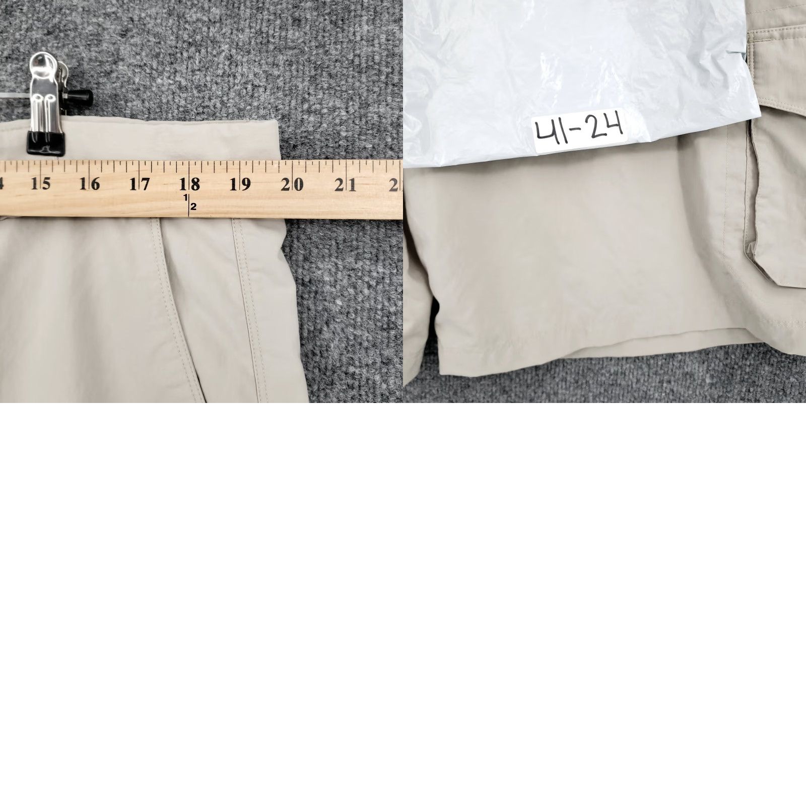 Vintage Columbia Shorts Mens 39 Gray XCO Cargo Mid-Rise 9" Adjustable Fishing Outdoor Cargo Shorts Gray 39 Mens Size US 39 - 9 Thumbnail