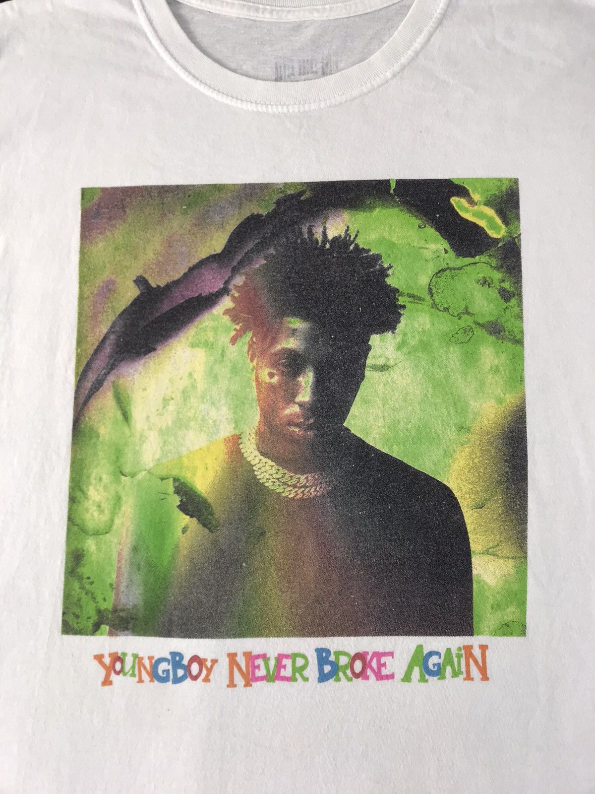 Rap Tees NBA Youngboy Never Broke Again American Rapper Box Logo Size US L / EU 52-54 / 3 - 4 Thumbnail