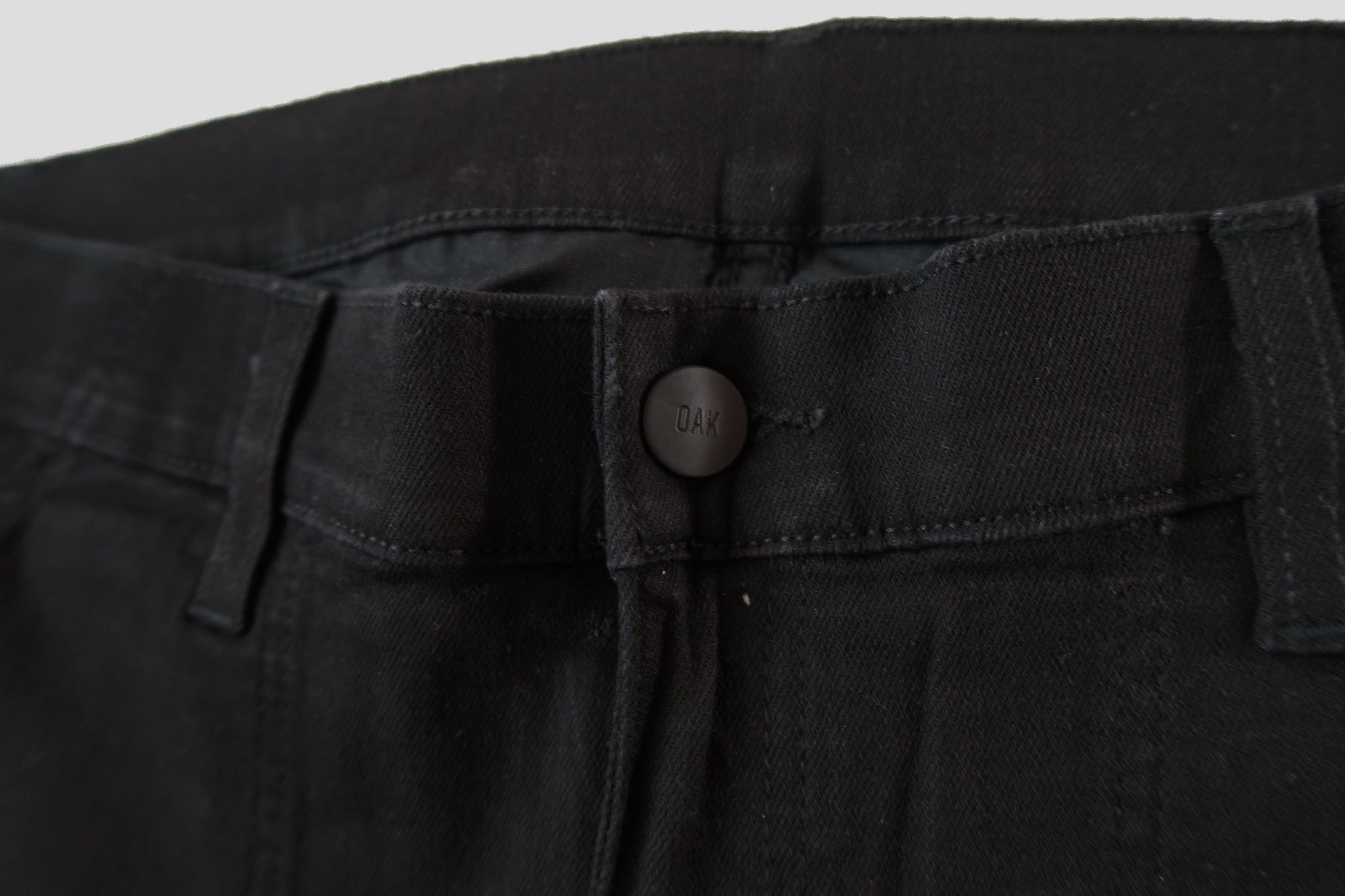 OAK Oak NYC Drop Crotch Stretch Cropped Denim Pants Size US 34 / EU 50 - 6 Thumbnail