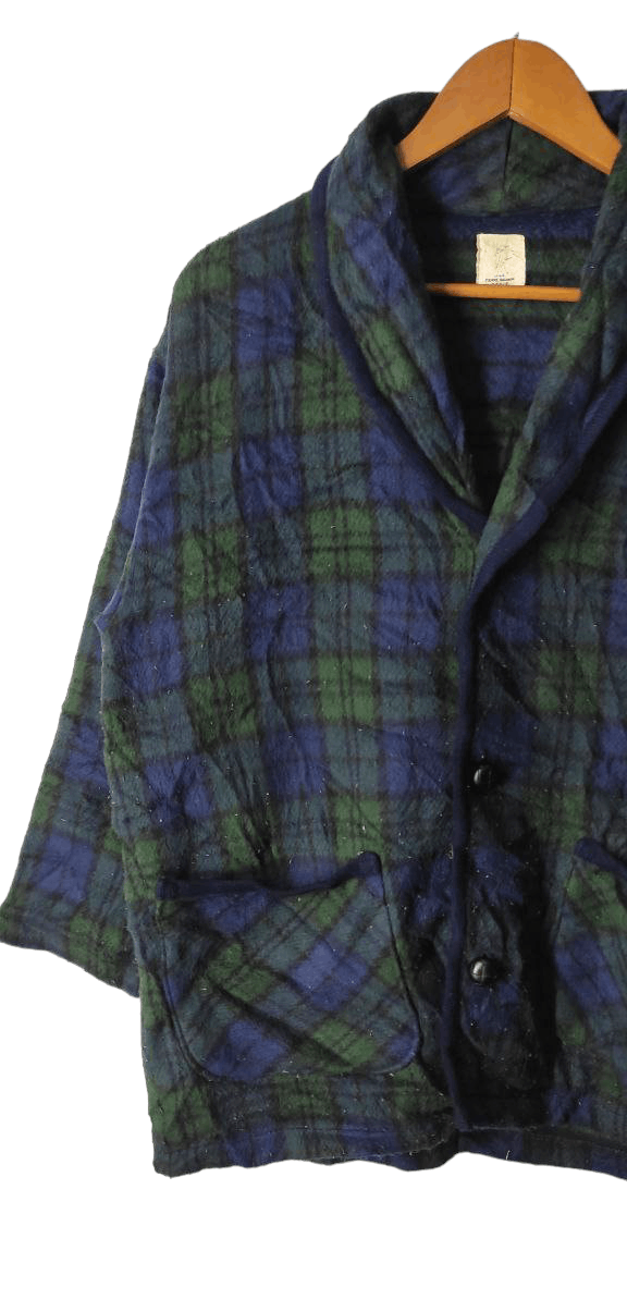 Pierre Balmain PIERRE BALMAIN VENT VENT CHECKERED FLEECE BUTTON JACKET Size M / US 6-8 / IT 42-44 - 3 Thumbnail