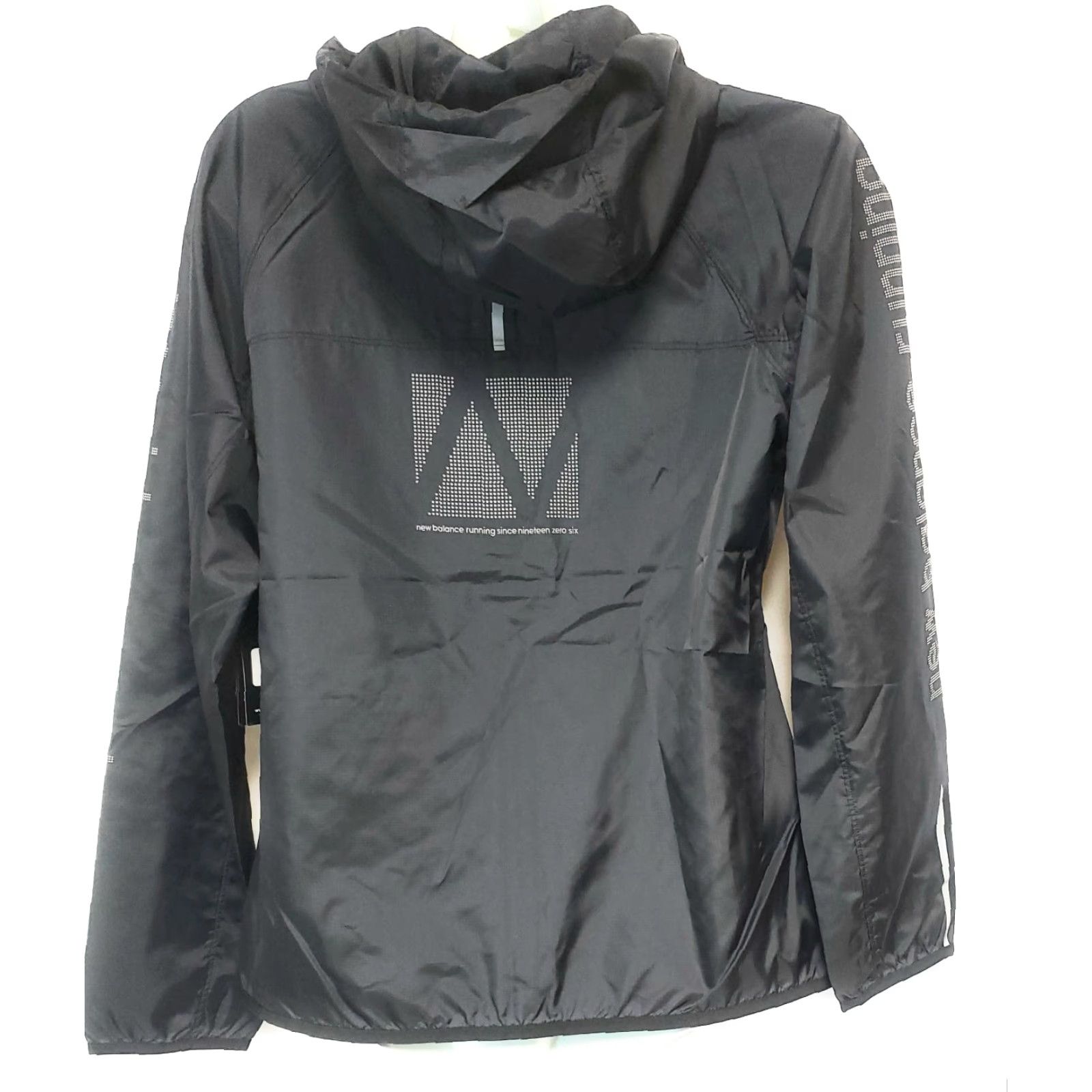 New Balance Womens New Balance WJ01216 Black Reflective Windcheater Running Jacket Size S / US 4 / IT 40 - 3 Thumbnail