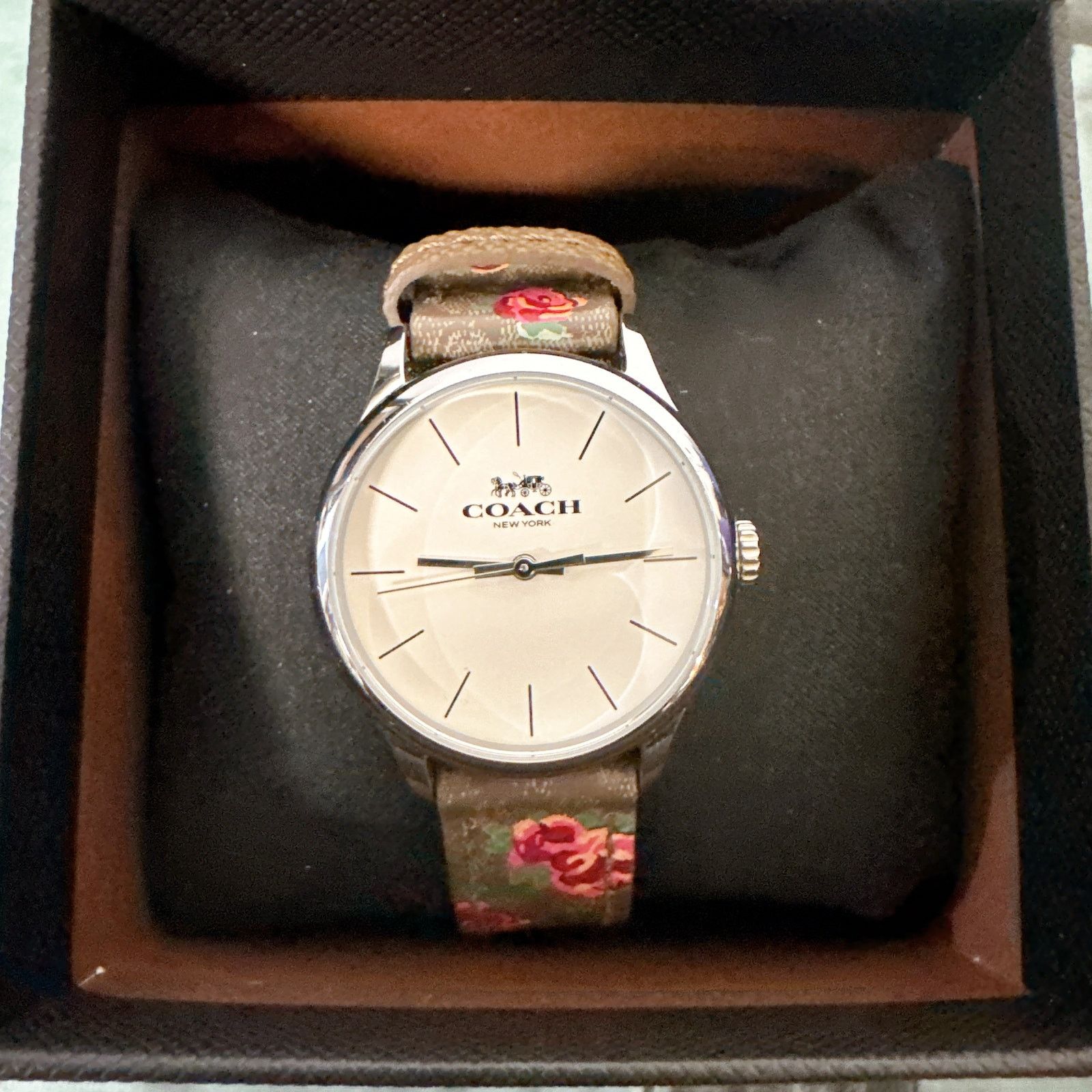 Coach Coach 14503215 Ruby Signature Floral Print Leather Watch Size ONE SIZE - 2 Thumbnail