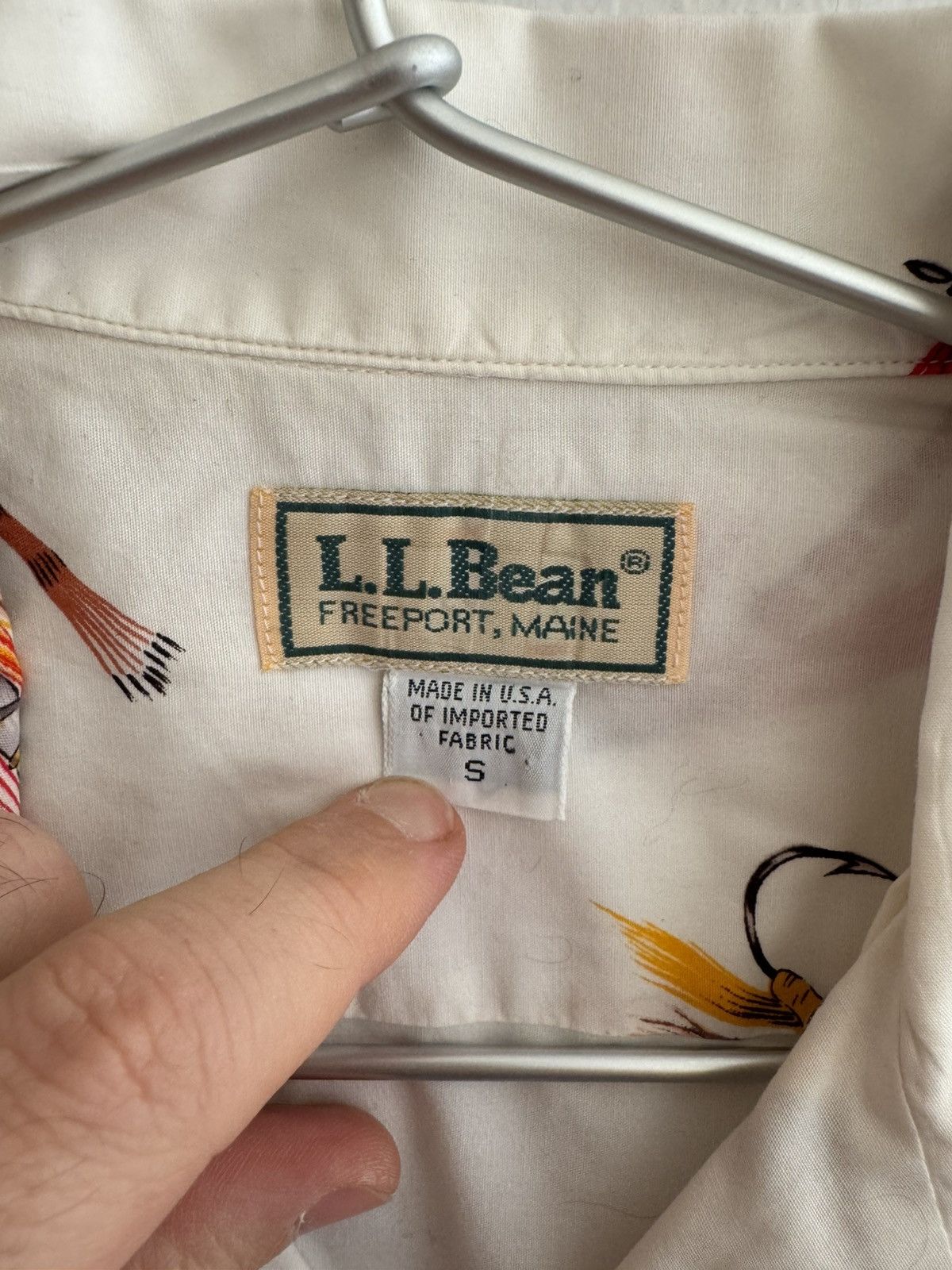 L.L. Bean Vtg LL Bean Fly Fishing Shirt Camp Collar Button Up White Sm Size US S / EU 44-46 / 1 - 3 Thumbnail