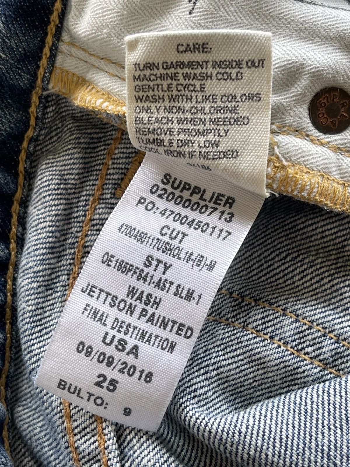 Polo Ralph Lauren Polo RL Paint Splatter Distressed Astor Slim Boyfriend Denim Size 28" / US 6 / IT 42 - 17 Thumbnail