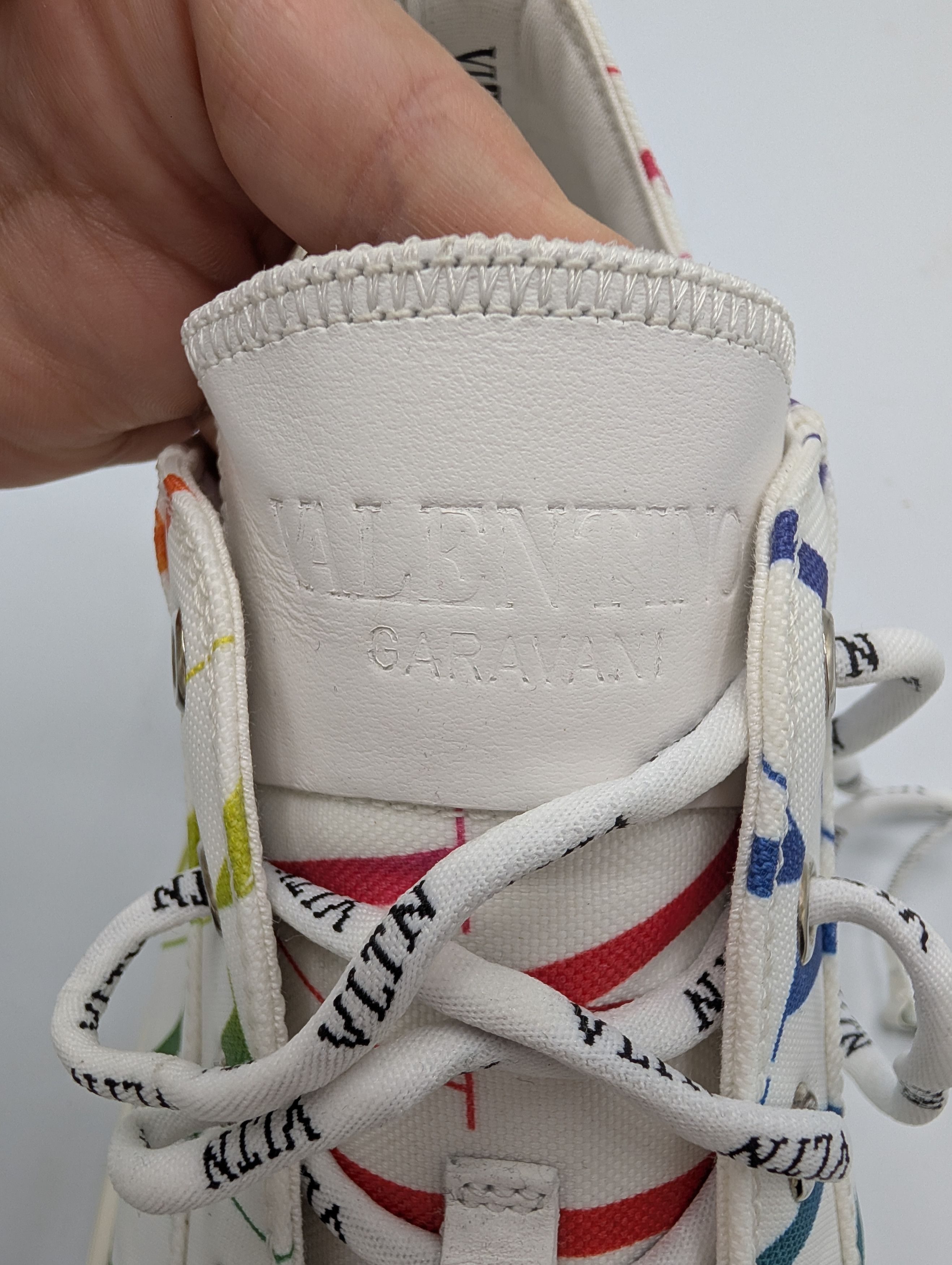 Valentino Valentino White Rainbow Giggies VLTN Sneakers Men Size 43 Size US 10 / EU 43 - 10 Thumbnail