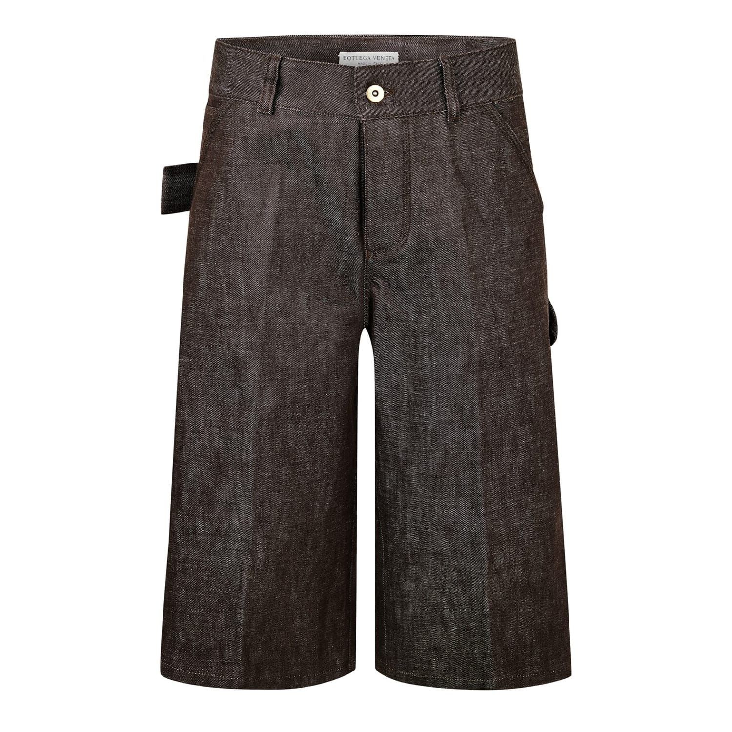Bottega Veneta Bottega Veneta Bv Shorts in Brown Size 38" / US 16 / IT 52 - 1 Thumbnail
