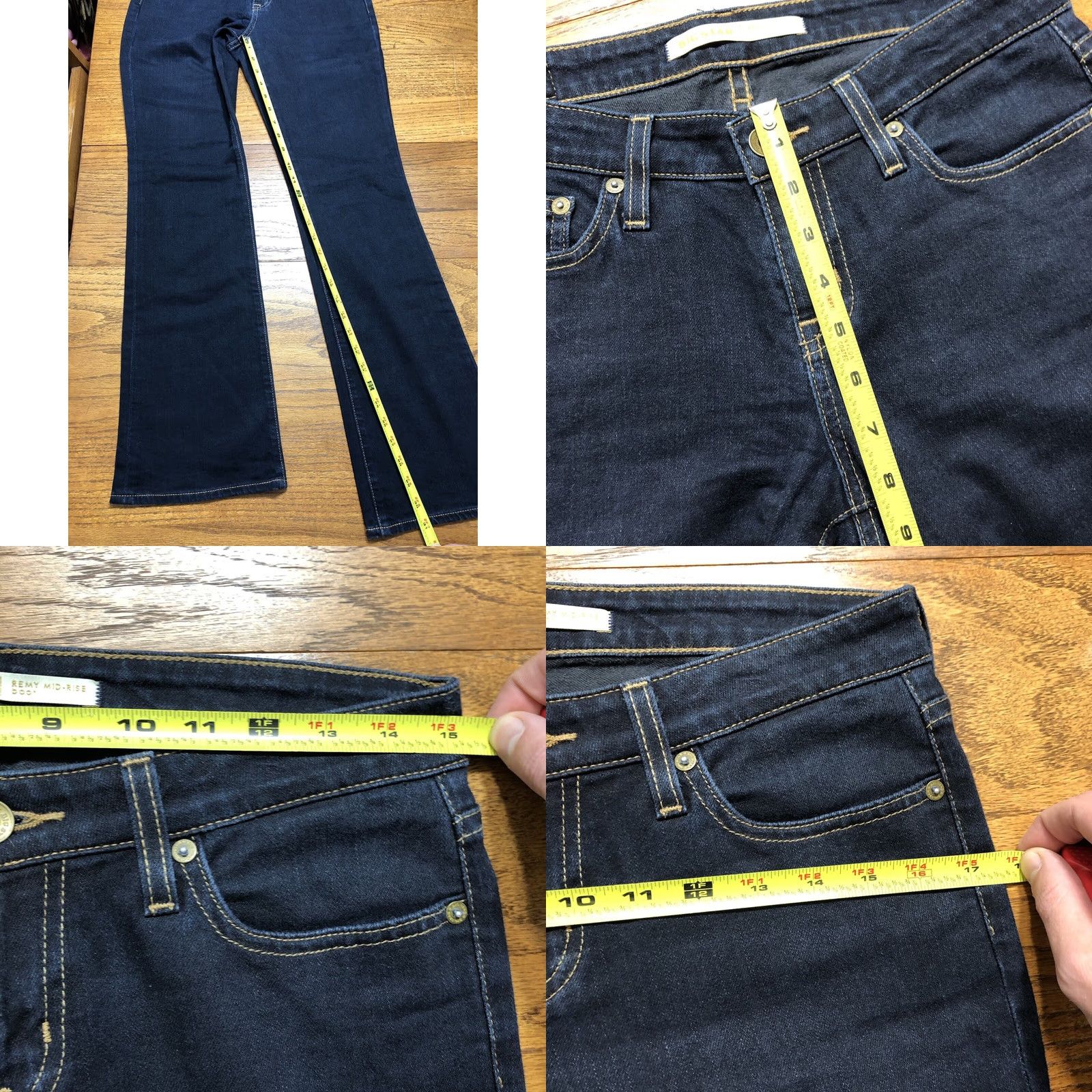 Denime BIG STAR Jeans Womens 27 31 Inseam Bootcut Stretch Denim Blue Low Rise 5-Pocket USA Cowboy Color Blue Size 27 Womens Regular Size 27" / US 4 / IT 40 - 9 Thumbnail