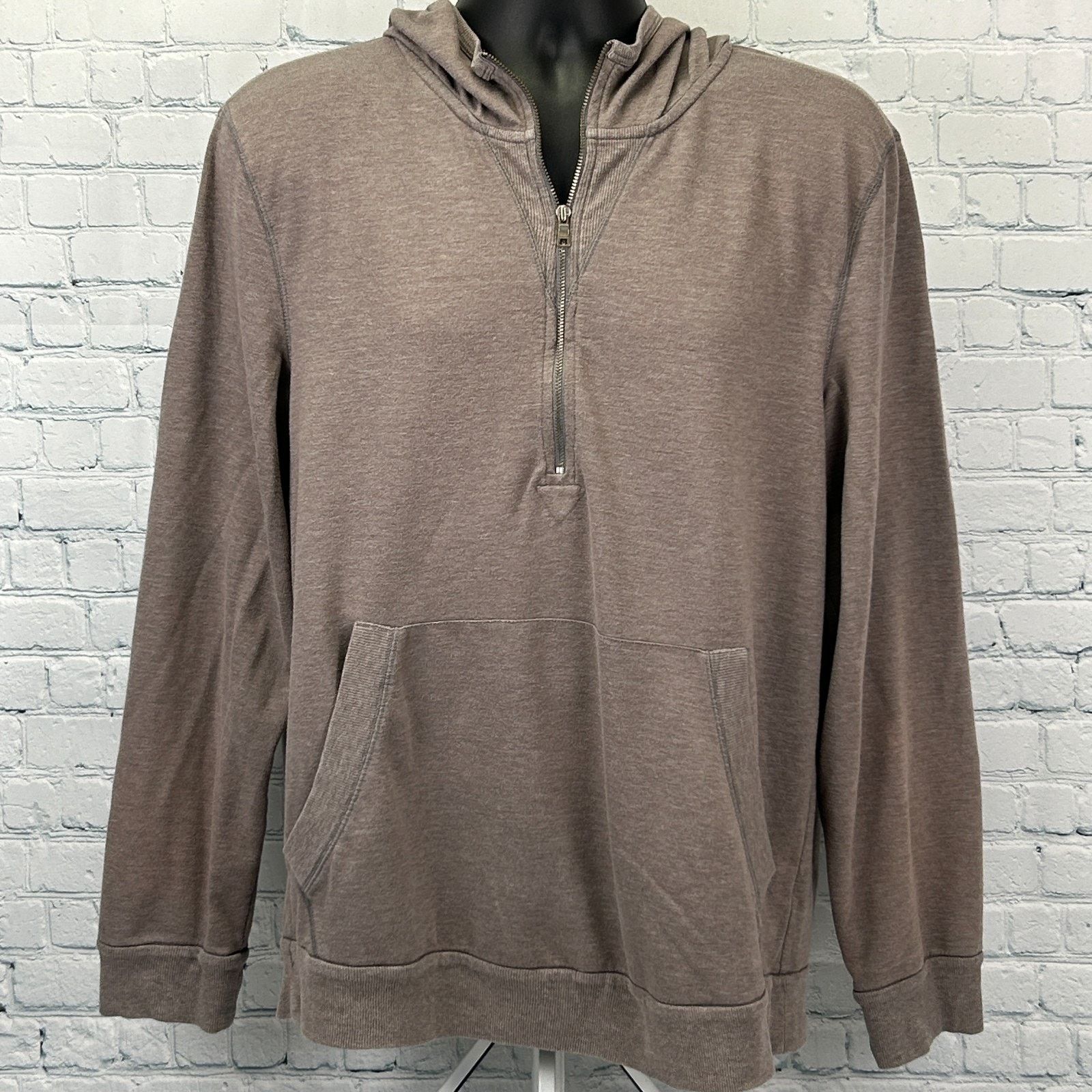 Armani Exchange Armani Exchange AX 1/4 Quarter Zip Hoodie Hooded XL X-Large Size US XL / EU 56 / 4 - 1 Thumbnail