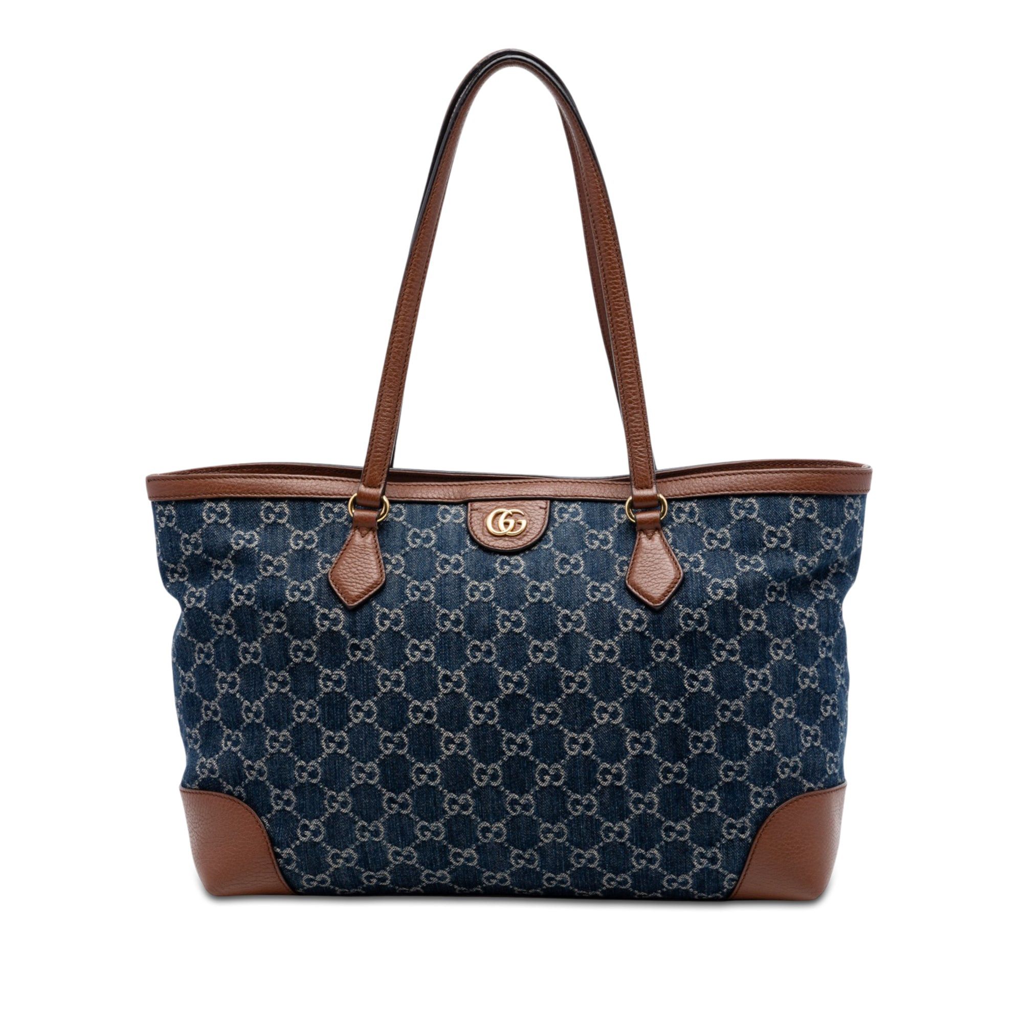 Gucci Medium GG Denim Ophidia Tote Size ONE SIZE - 1 Thumbnail
