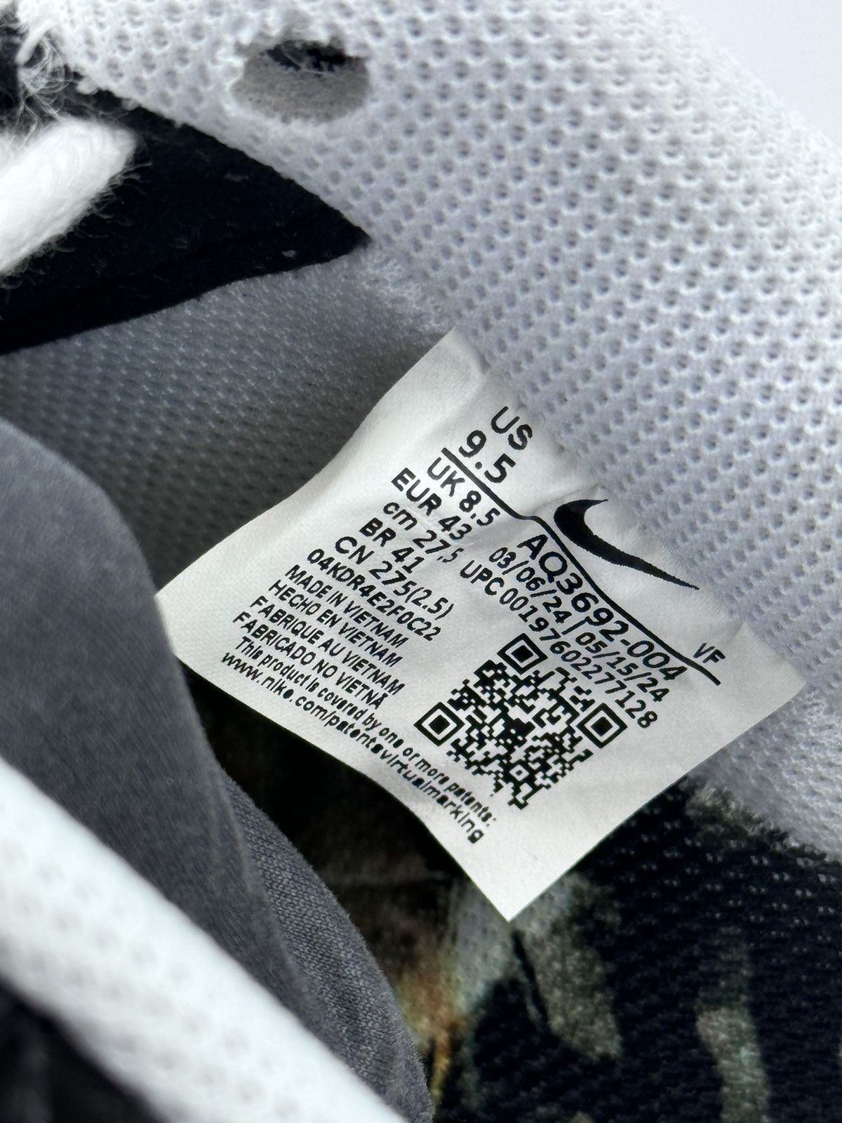 Nike AIR FORCE 1 ‘07 x PEACEMINUSONE G-DRAGON PARA NOISE SNEAKERS Size US 9.5 / EU 42-43 - 11 Thumbnail
