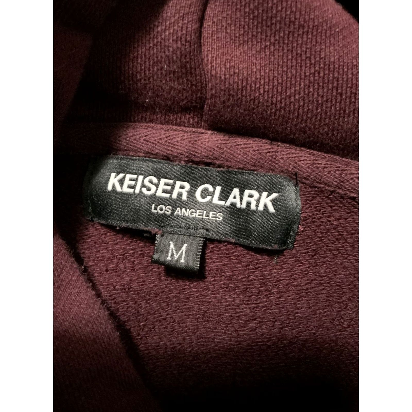 Keiser Clark VINTAGE Keiser Clark X 10K Projects TenThousand Records Voices Terry Fleece Hoodie Sz. M Burgundy Mens Pullover Knit Fleece Hoodie Sizing M Size US M / EU 48-50 / 2 - 6 Thumbnail