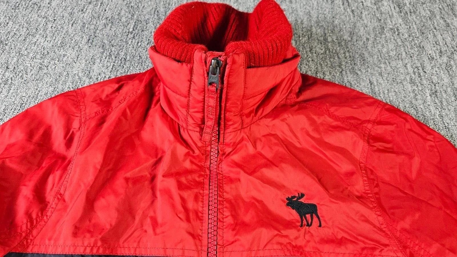 Abercrombie & Fitch Abercrombie Fitch Moose Full Zip Fleece Jacket Red Men L Y2K Size US L / EU 52-54 / 3 - 2 Thumbnail