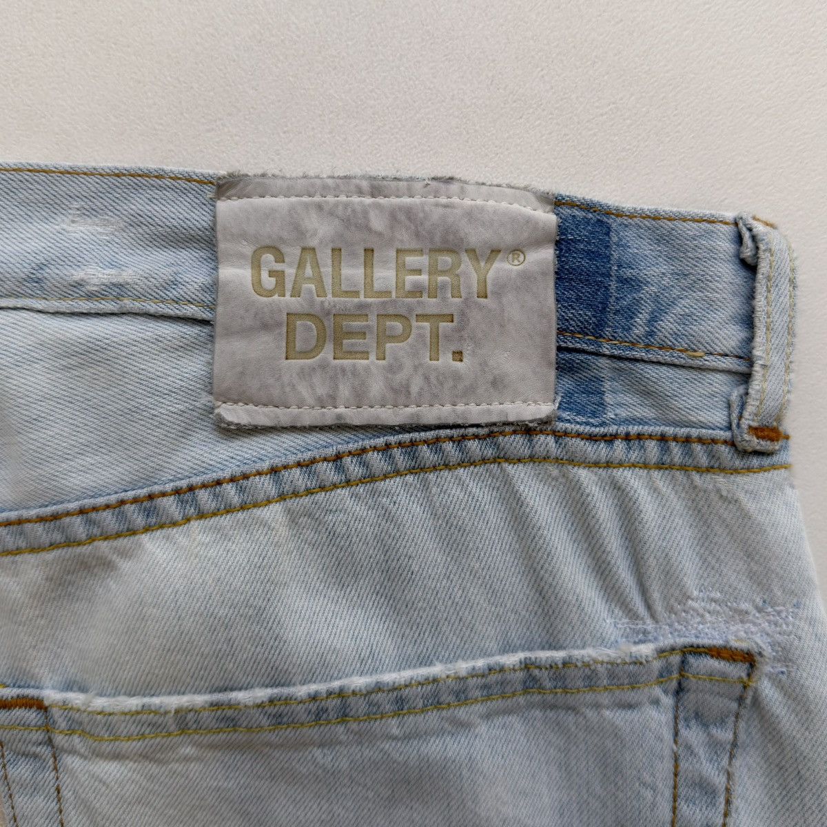 Gallery Dept. Ken 5001 Reworked Washed Blue Jeans Size US 36 / EU 52 - 19 Thumbnail
