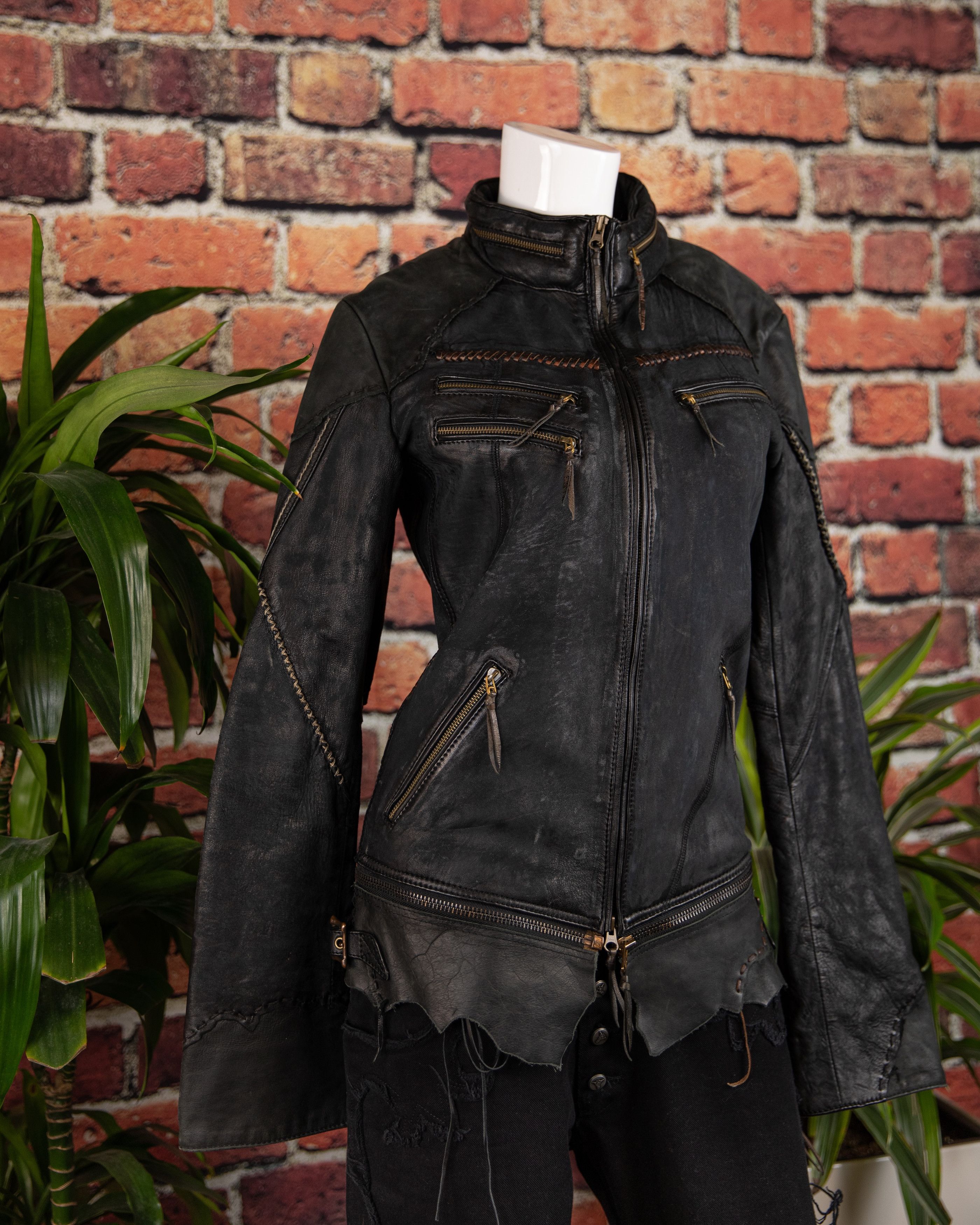 14th Addiction 14th Addiction “JK Desert” Distressed Leather Jacket Archive Size US S / EU 44-46 / 1 - 11 Thumbnail