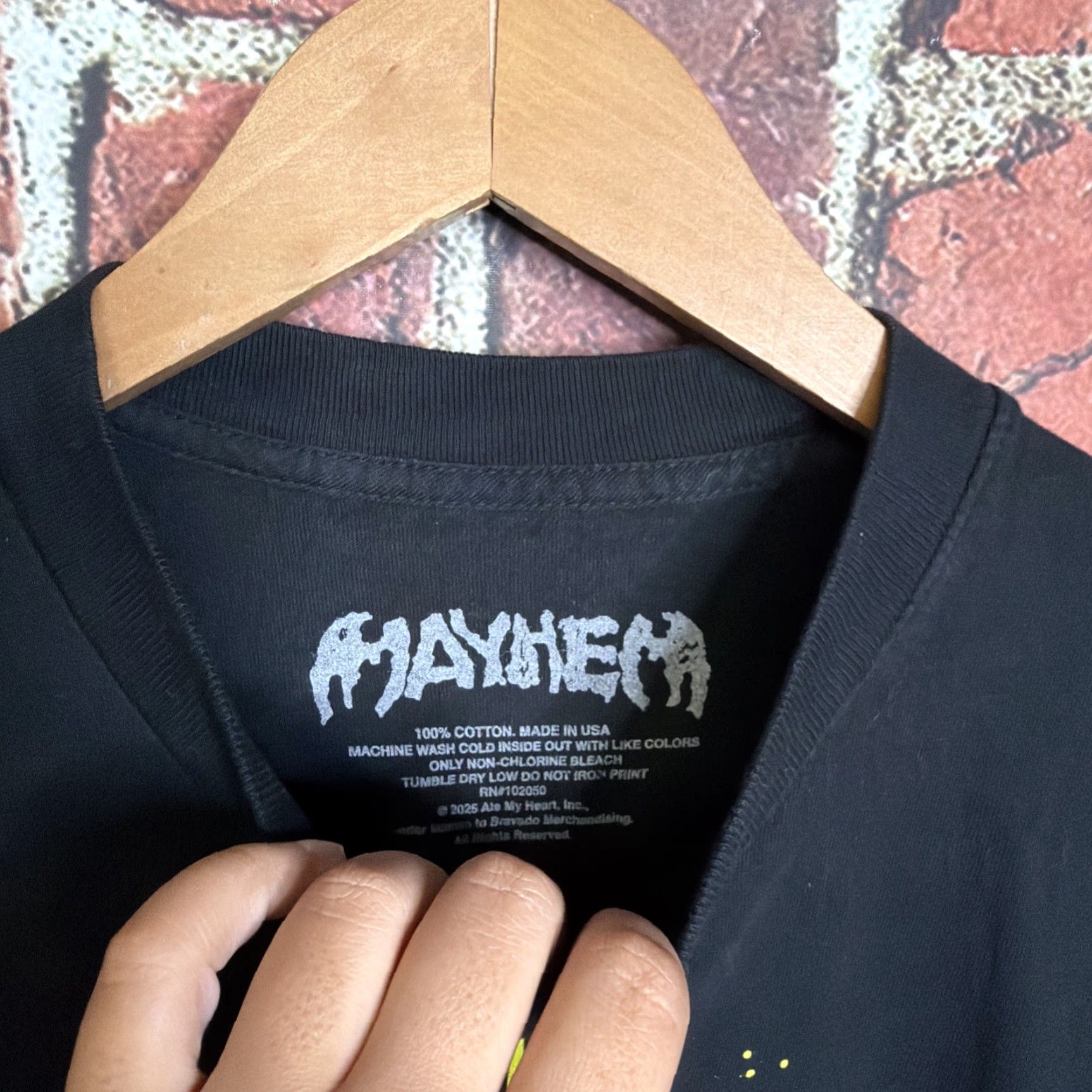 Bally Lady Gaga Coachella Festival 2025 The Mayhem Ball Tour T Shirt S Black Cotton Short Sleeve Crew Neck Graphic Print Mens Size US S / EU 44-46 / 1 - 3 Thumbnail