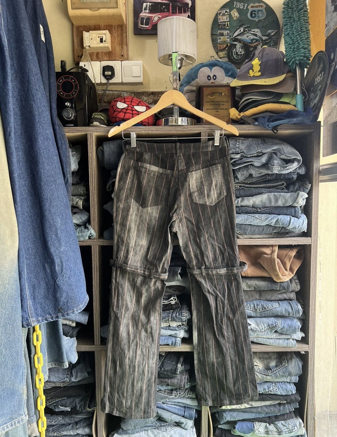 If Six Was Nine 🔥Sun Faded Caravan Punk Seditionaries Bondage Pant Size US 28 / EU 44 - 4 Thumbnail