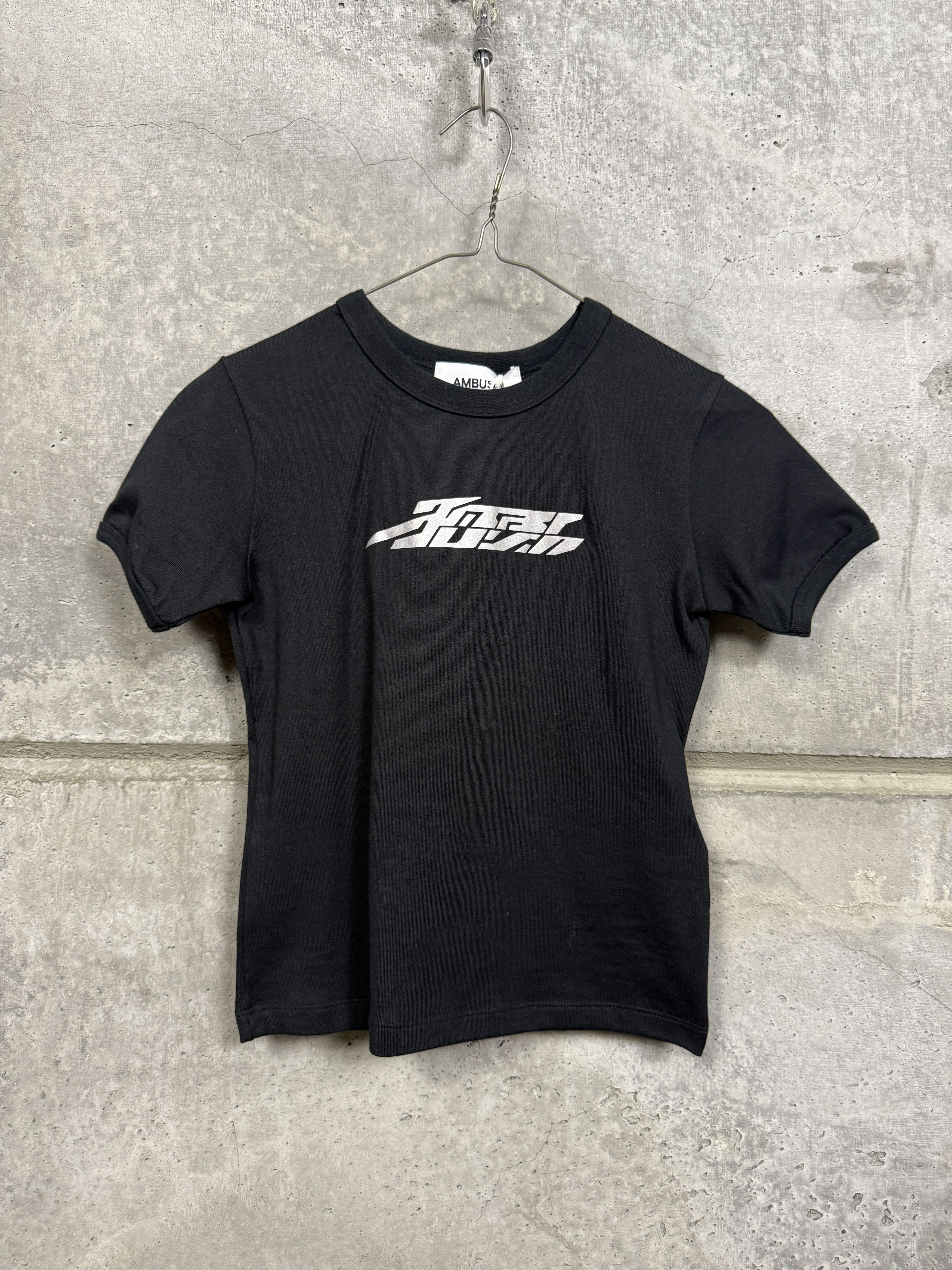 Ambush Design $250 Ambush Reflective Cropped Fitted T-Shirt Size S / US 4 / IT 40 - 12 Thumbnail