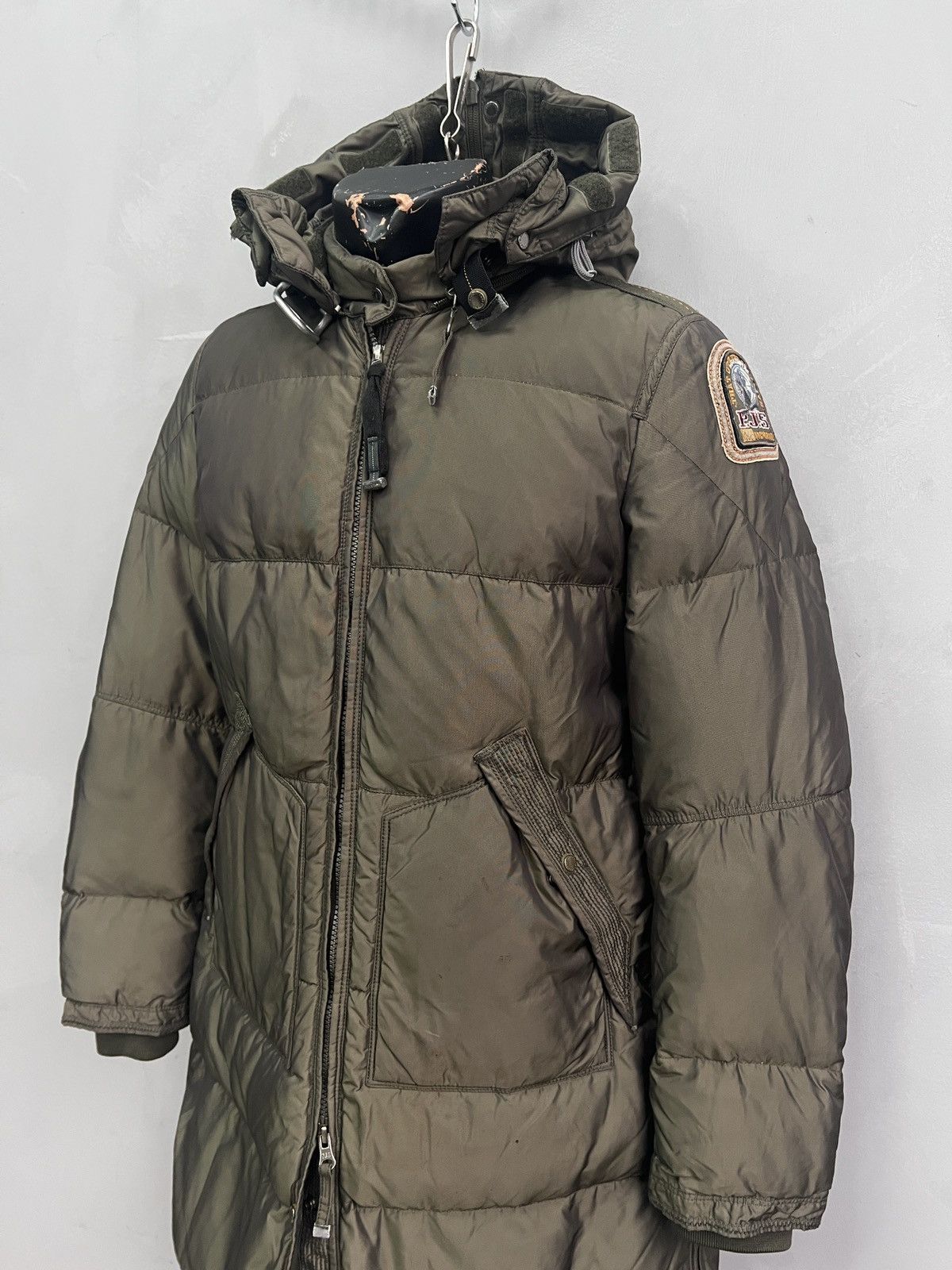 Parajumpers Puffer Long Jacket Green Down Jacket