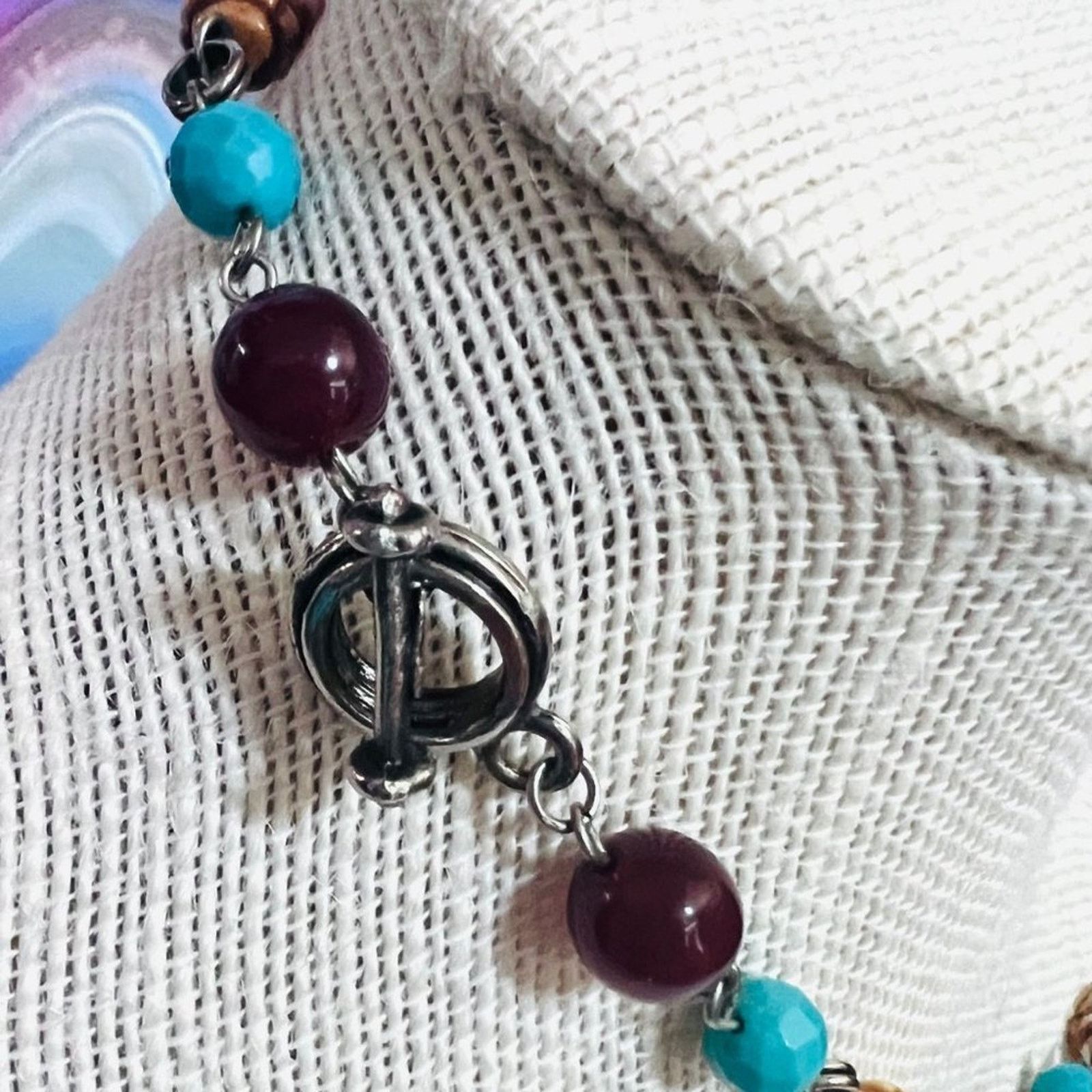 & Other Stories Vintage Signed - RJ Graziano - SW Turquoise Carnelian Neckla Size ONE SIZE - 6 Thumbnail