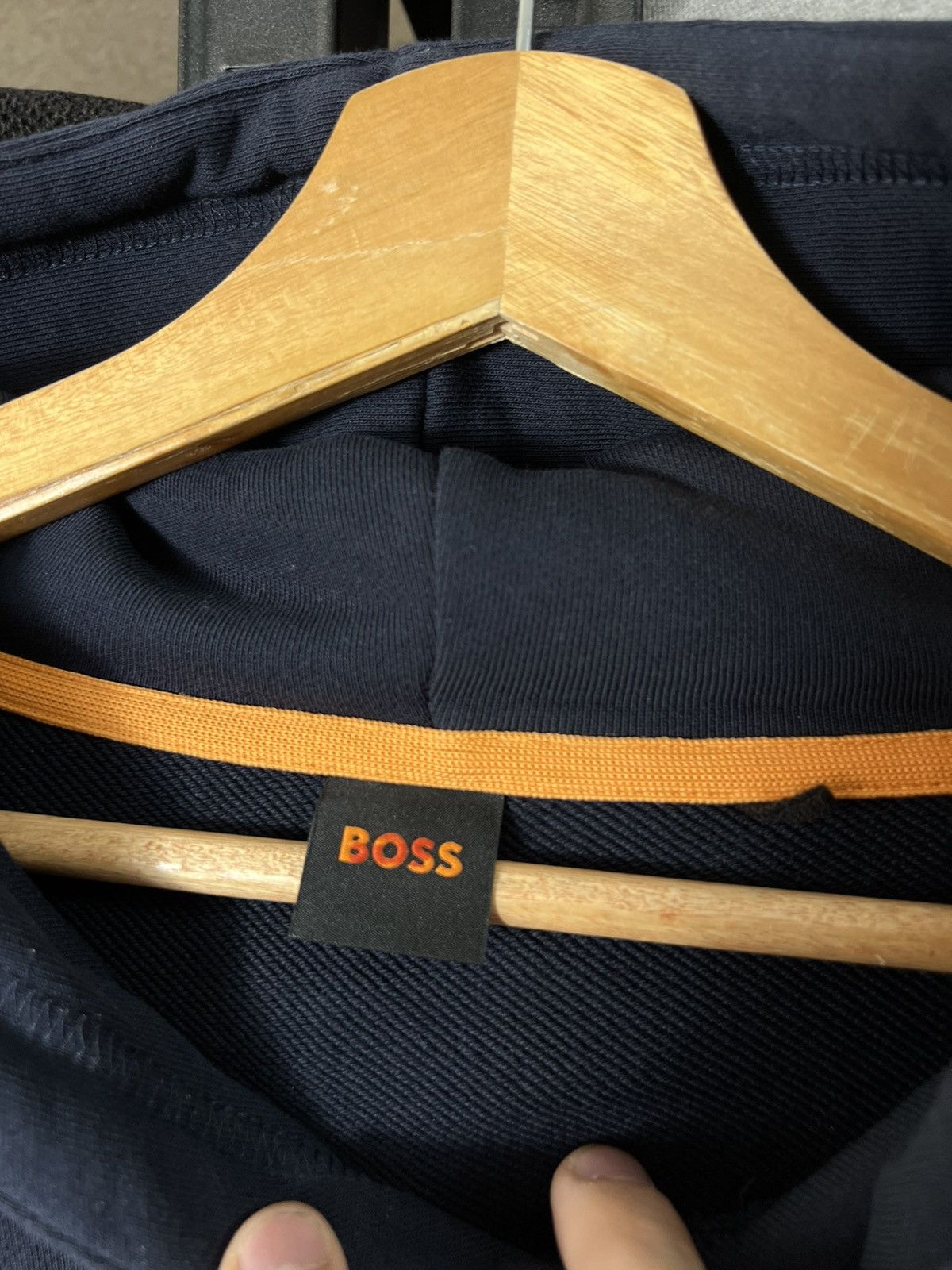Hugo Boss Hugo Boss BOSS Logo Hoodie Navy Men’s Pullover Sweatshirt Size US L / EU 52-54 / 3 - 8 Thumbnail
