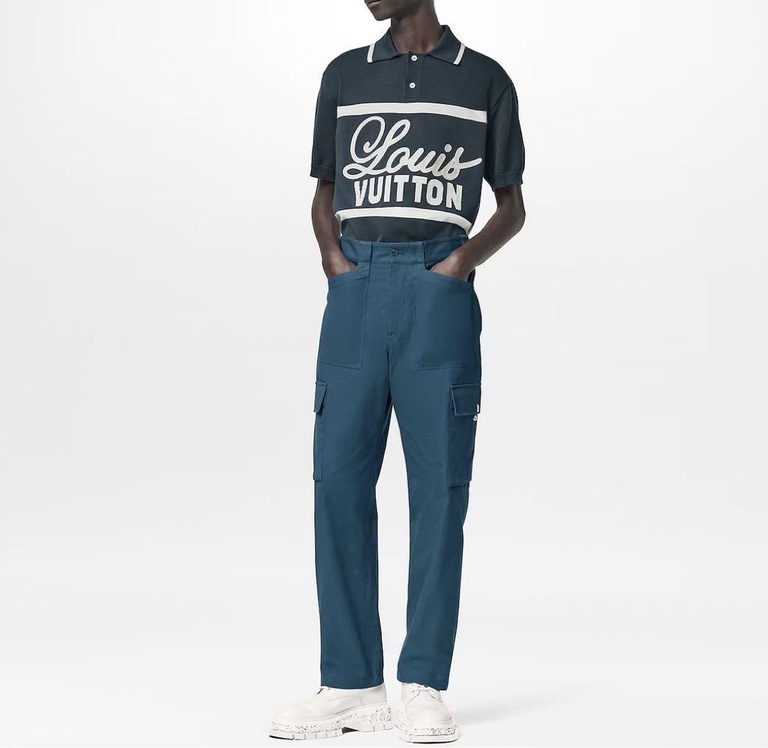 Louis Vuitton Louis Vuitton blue hook details cargo pants 40 Size US 32 / EU 48 - 2 Thumbnail