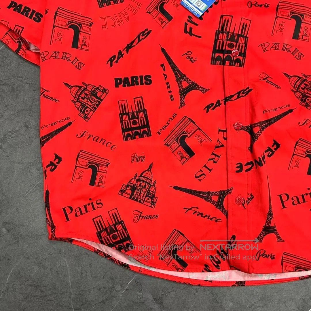 Balenciaga Balenciaga Eiffel Tower full-print LOGO short-sleeve shirt Size S / US 4 / IT 40 - 3 Thumbnail