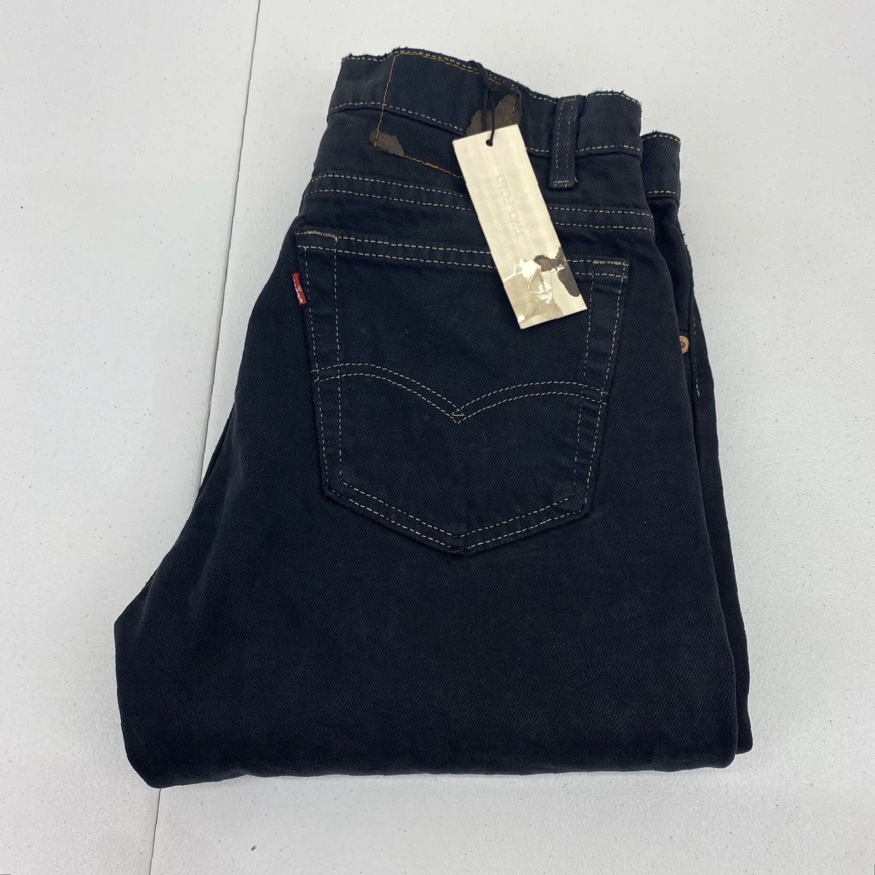 Levi's Vintage Levi’s 505 Black Jeans Regular Straight leg Overdyed 90's Dead stock Mens Jeans 32 Black 32 inseam 32 waist 32 5-Pocket Denim Cotton USA 90s Size US 32 / EU 48 - 2 Thumbnail