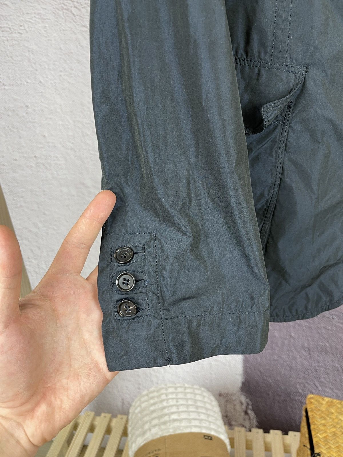 Paoloni Paoloni blue shimmer nylon coach jacket Size US L / EU 52-54 / 3 - 9 Thumbnail