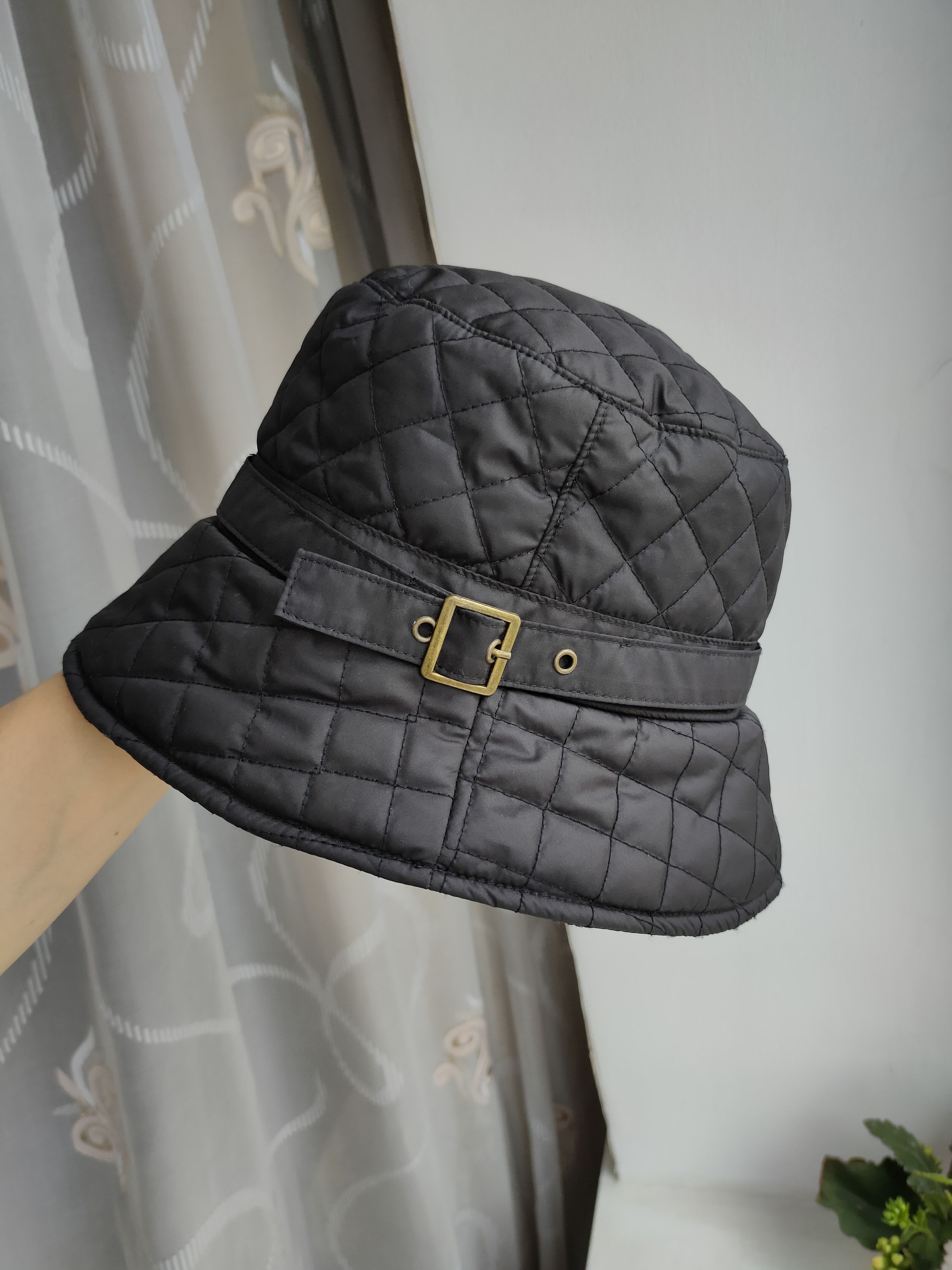 Barbour Vintage Barbour Bucket Hat Panama Barbour Guilted Unisex Size ONE SIZE - 4 Thumbnail