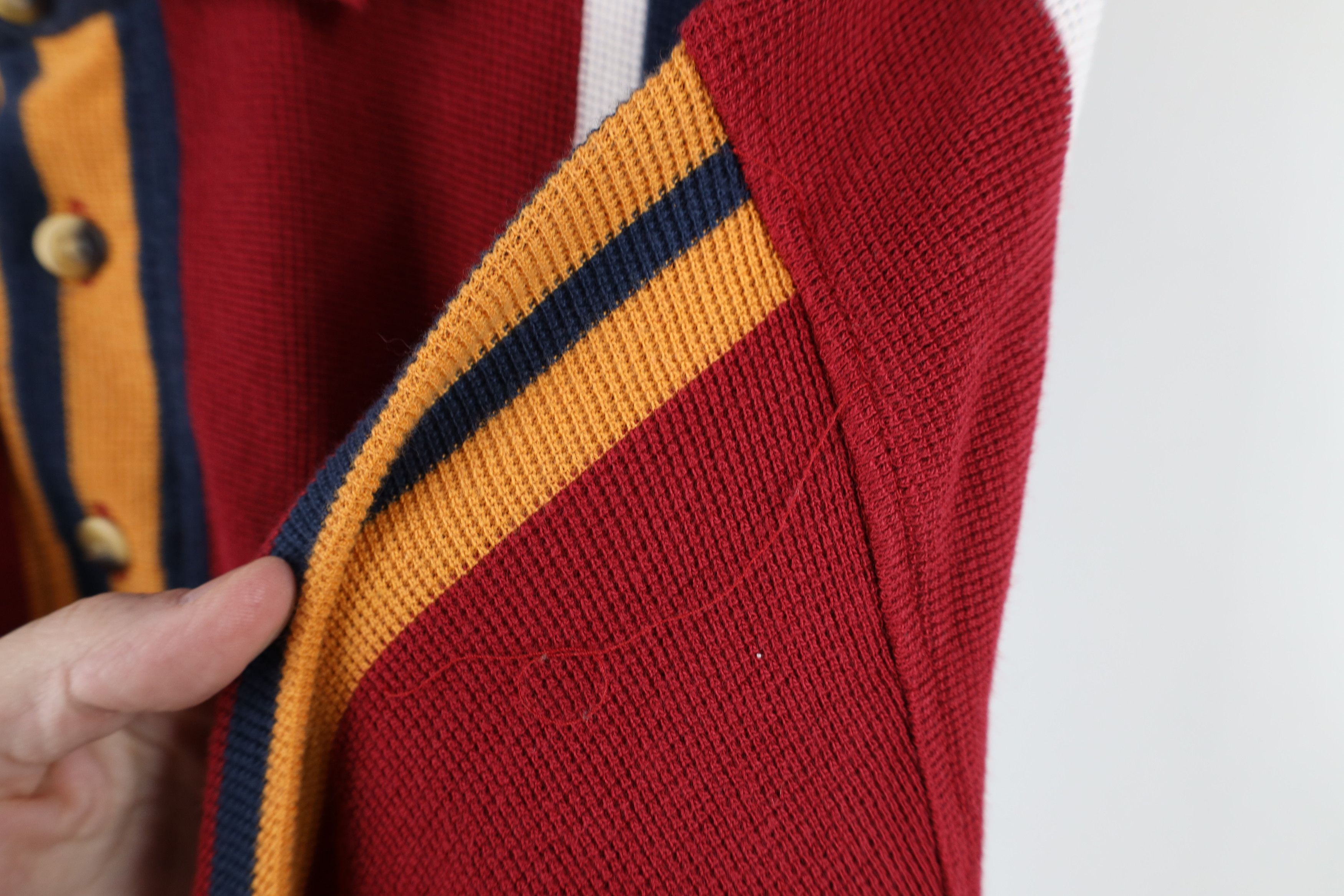 Vintage Vintage 90s Streetwear Oversized Baggy Long Sleeve Polo Size US L / EU 52-54 / 3 - 5 Thumbnail