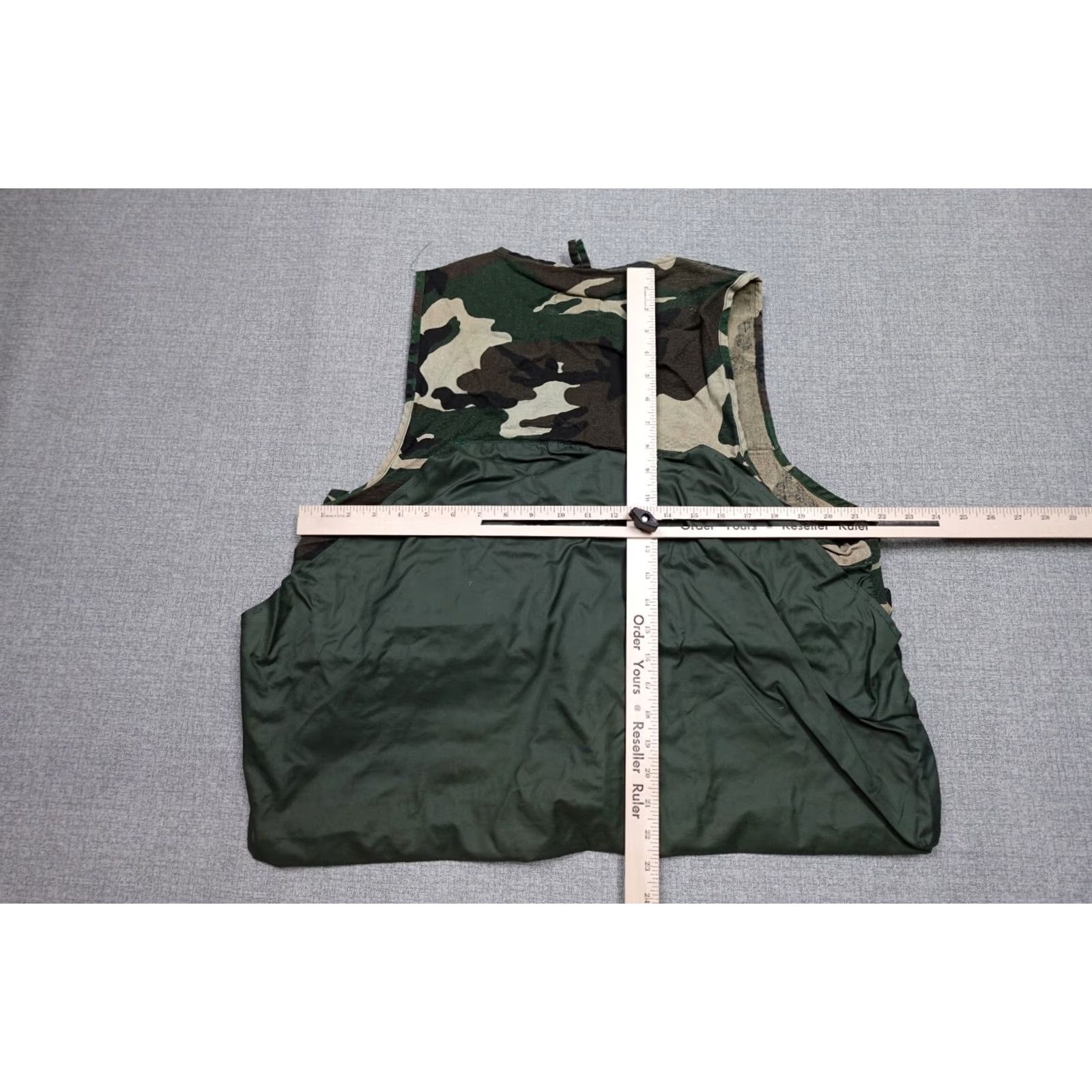 Vintage Sports Afield Vest Shirt Mens L Green Camouflage Quilted Padded Winter Hunting Outdoors Streetwear Size US L / EU 52-54 / 3 - 5 Thumbnail