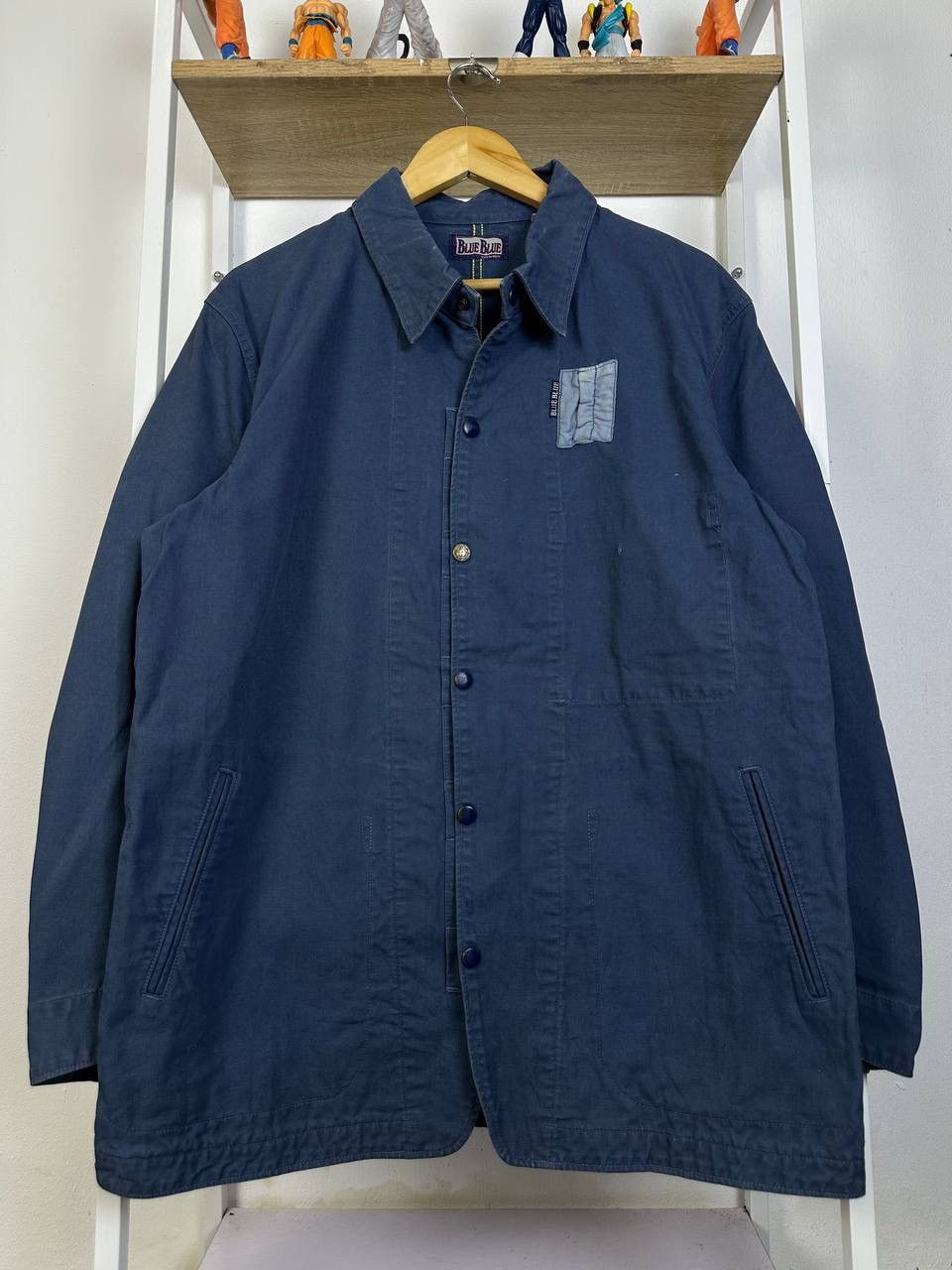 Blue Blue Japan × Japanese Brand × Vintage Vintage Blue Blue Japan Denim Workwear (Pit 22) Size US S / EU 44-46 / 1 - 1 Thumbnail