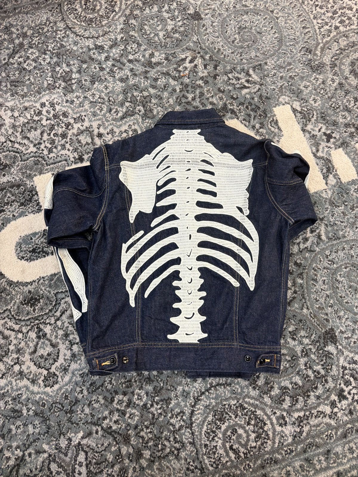Kapital Kapital Bones Denim Jacket Size US S / EU 44-46 / 1 - 2 Thumbnail