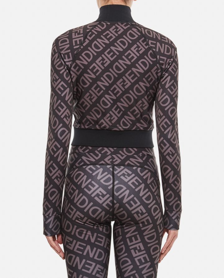Fendi o1w1db10325 FAF086 Ski Sweater in Black & Grey Size M / US 6-8 / IT 42-44 - 4 Thumbnail