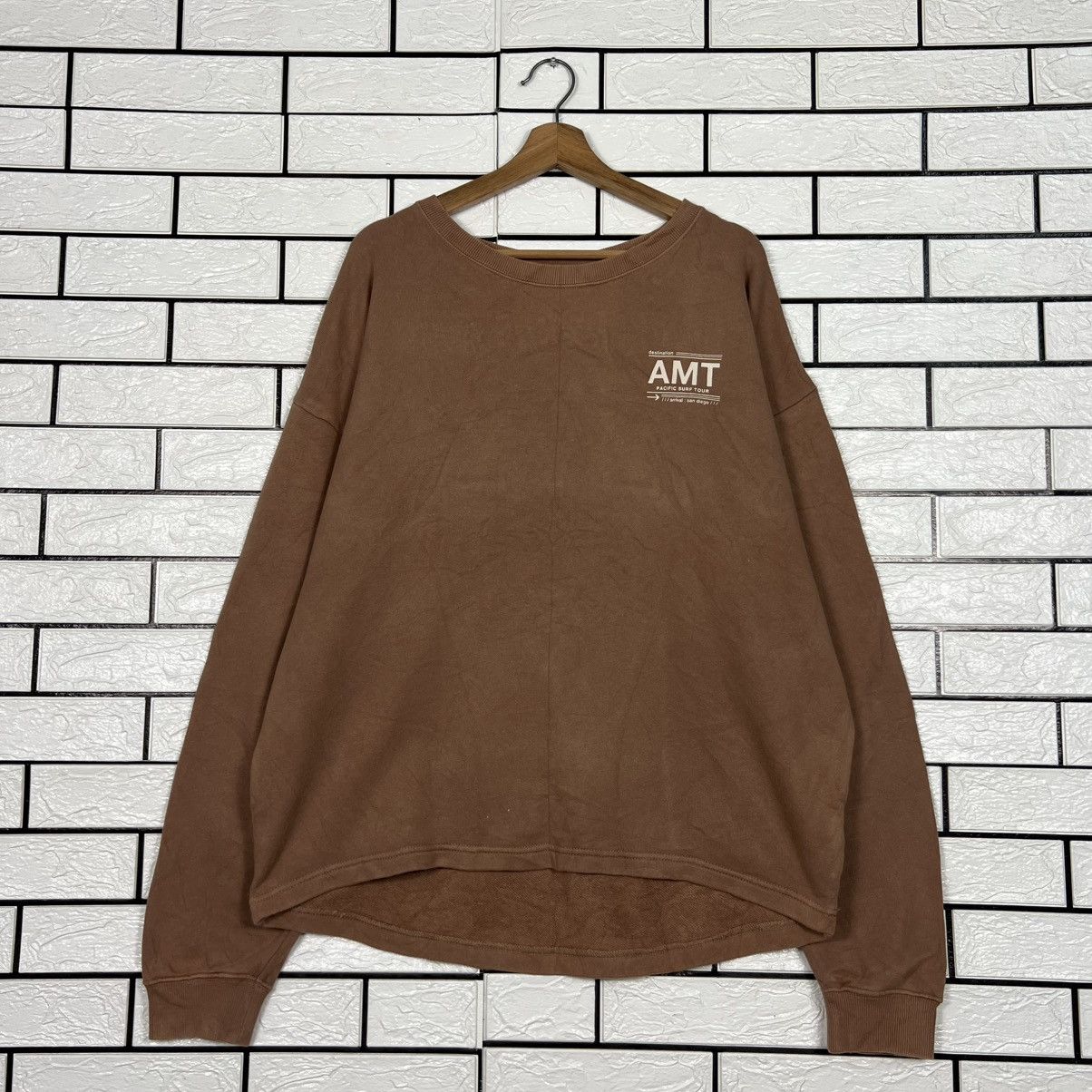 Japanese Brand RAG MACHINE AMT Pacific Surf Tour Sweater #4220-C192 Size US L / EU 52-54 / 3 - 4 Thumbnail