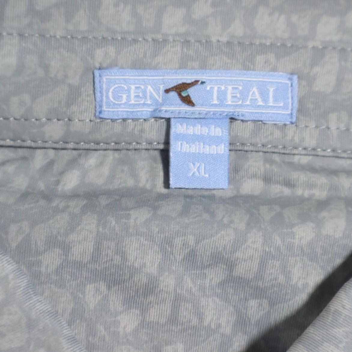 Vintage Genteal Polo Shirt Gray Men XL Brrr Printed Animal All Over Print High Stretch Shirt Size US XL / EU 56 / 4 - 5 Thumbnail