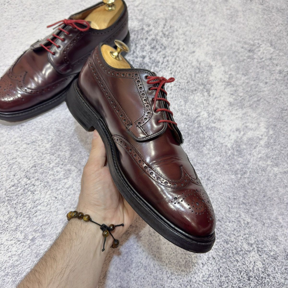 Church's × Handmade Church’s Grafton Wingtip Brogues Burgundy US8.5 UK7.5 Size US 8.5 / EU 41-42 - 7 Thumbnail