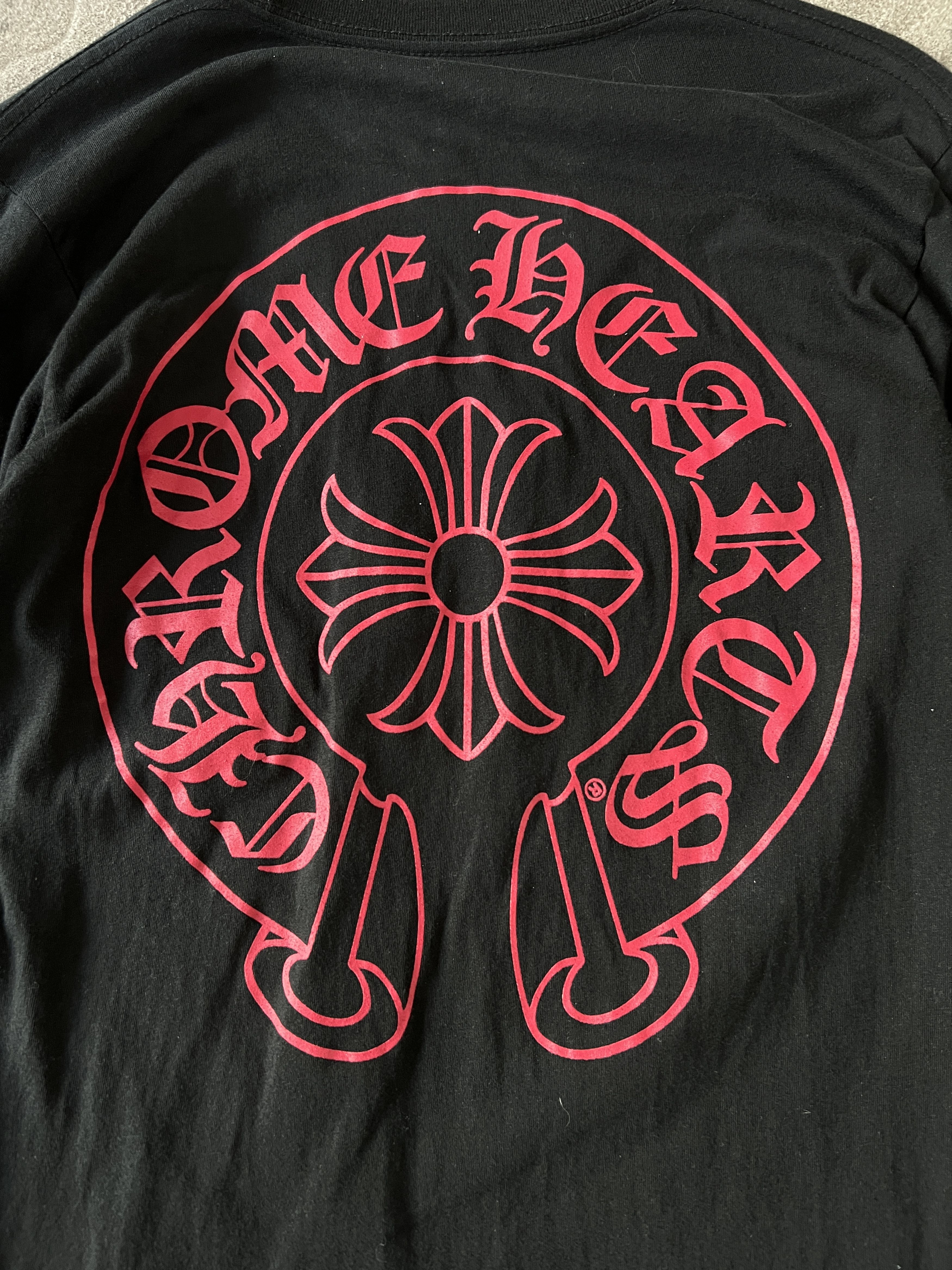 Chrome Hearts Chrome Hearts Staff L/S Pocket Tee Black Red Small Size US S / EU 44-46 / 1 - 2 Thumbnail