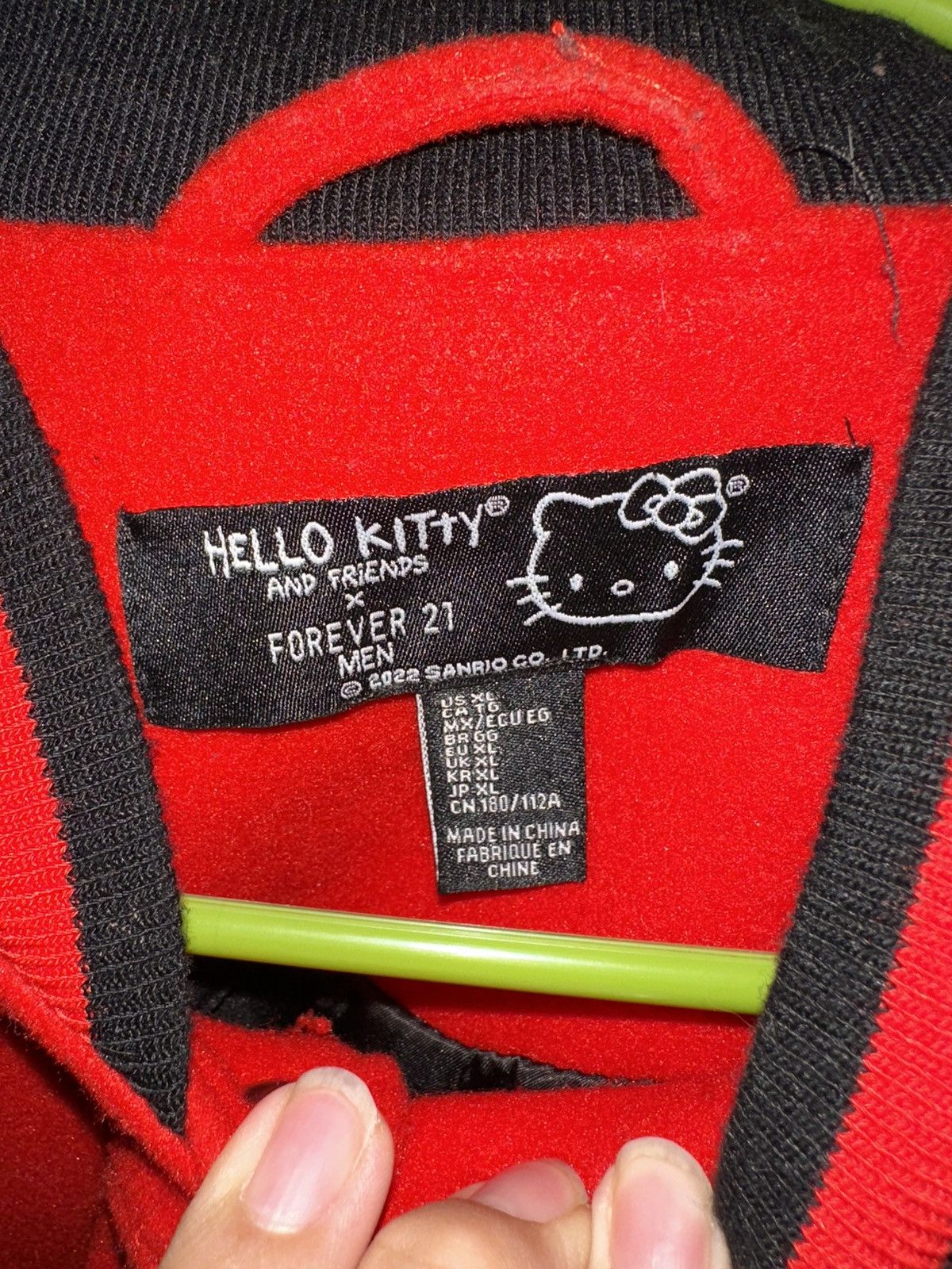 Forever 21 Hello Kitty x Forever 21 Letterman Jacket Size US XL / EU 56 / 4 - 3 Thumbnail