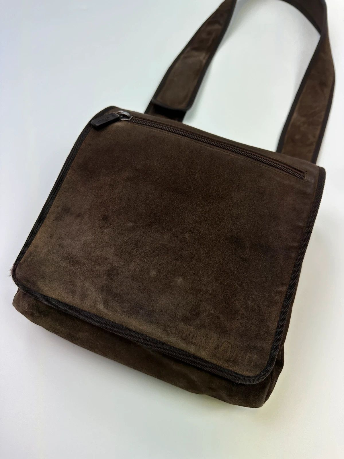 Miu Miu Miu Miu FW1999 Suede & Mesh SideBag CrossBody Size ONE SIZE - 2 Thumbnail