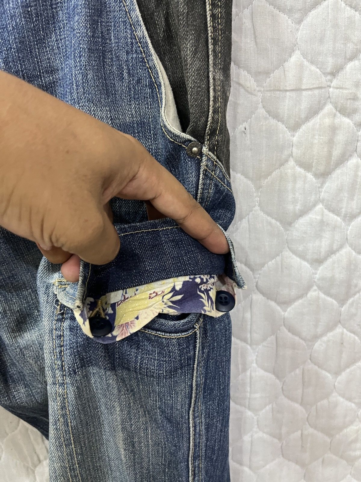 Le Grande Bleu (L.G.B.) 🔥🔥🔥ARCHIVE PPFM PATCHWORK DENIM Size US 33 - 7 Thumbnail