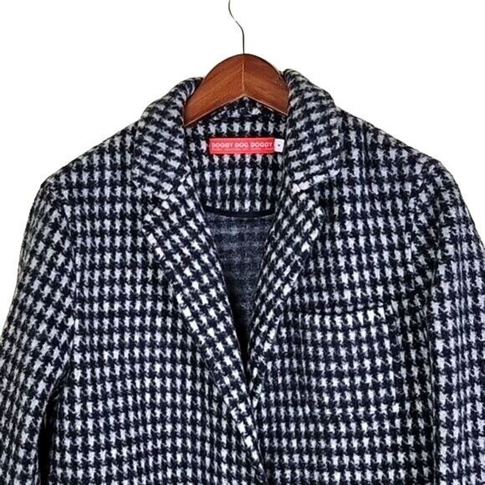 Daniel Palillo Daniel Palillo "Doggy Dog Doggy" Houndstooth Wool Overcoat Size S / US 4 / IT 40 - 3 Thumbnail