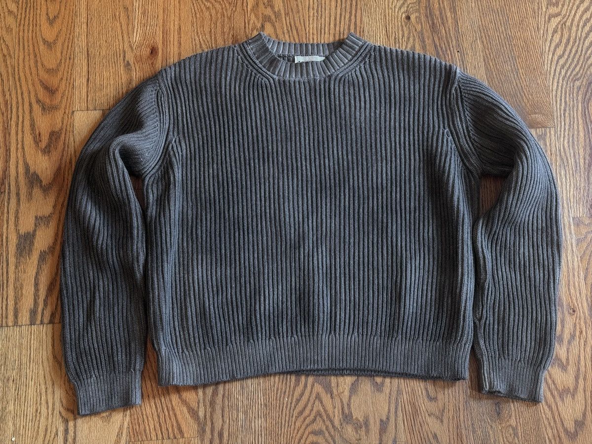 K-Two Studios K-Two Studios Dyed Fisherman Knit Charcoal | Grailed