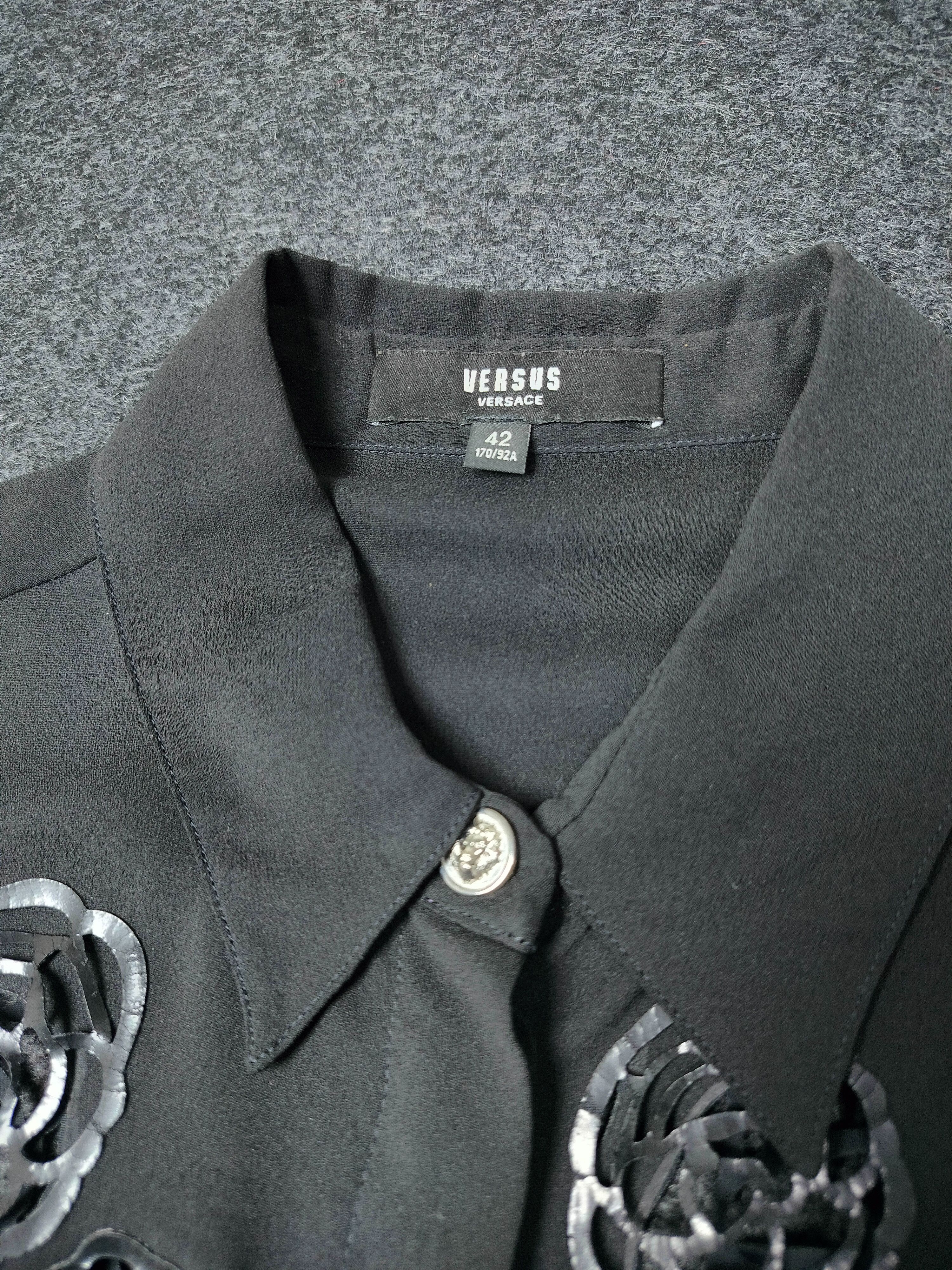Versus Versace Versus Versace Rose Cut out Georgette Shirt Size M / US 6-8 / IT 42-44 - 5 Thumbnail