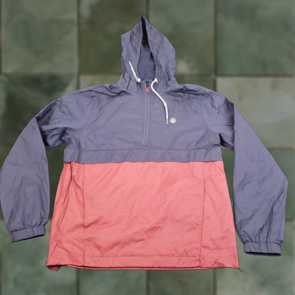 Volcom Volcom Mens Small Blue Lightweight Pullover Hooded Windbreaker Jacket 1/4 Zip Size US S / EU 44-46 / 1 - 1 Thumbnail