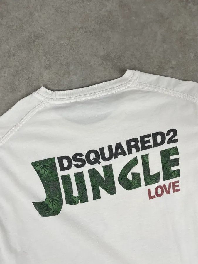 Dsquared2 SS2014 Dsquared2 White Graphic Print Jungle T-Shirt Size US M / EU 48-50 / 2 - 7 Thumbnail