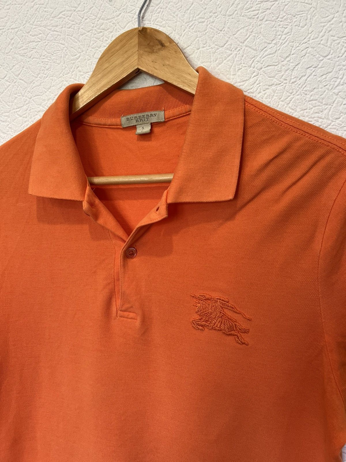 Burberry Burberry Classic Orange Polo Shirt Mens Basic Size US S / EU 44-46 / 1 - 2 Thumbnail