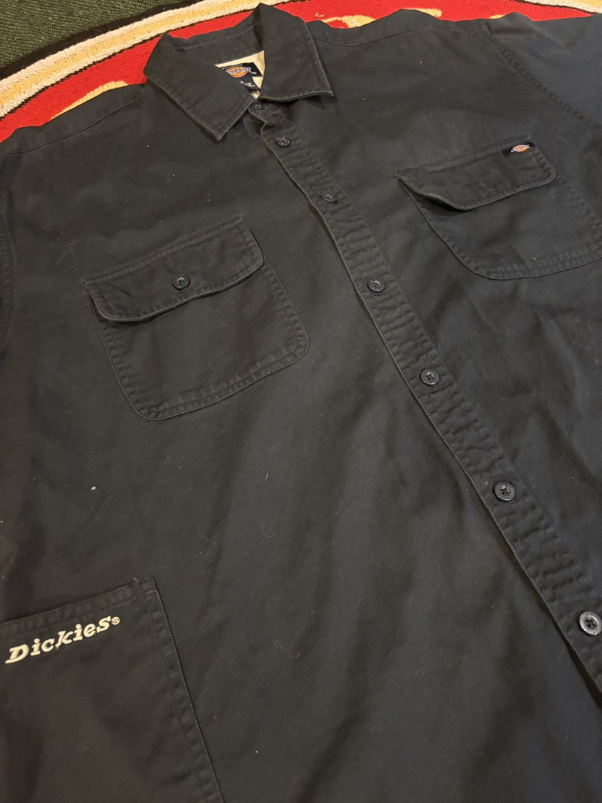 Dickies Vintage Dickies Motorcycle Graphic Button Down Shirt Size US XL / EU 56 / 4 - 5 Thumbnail